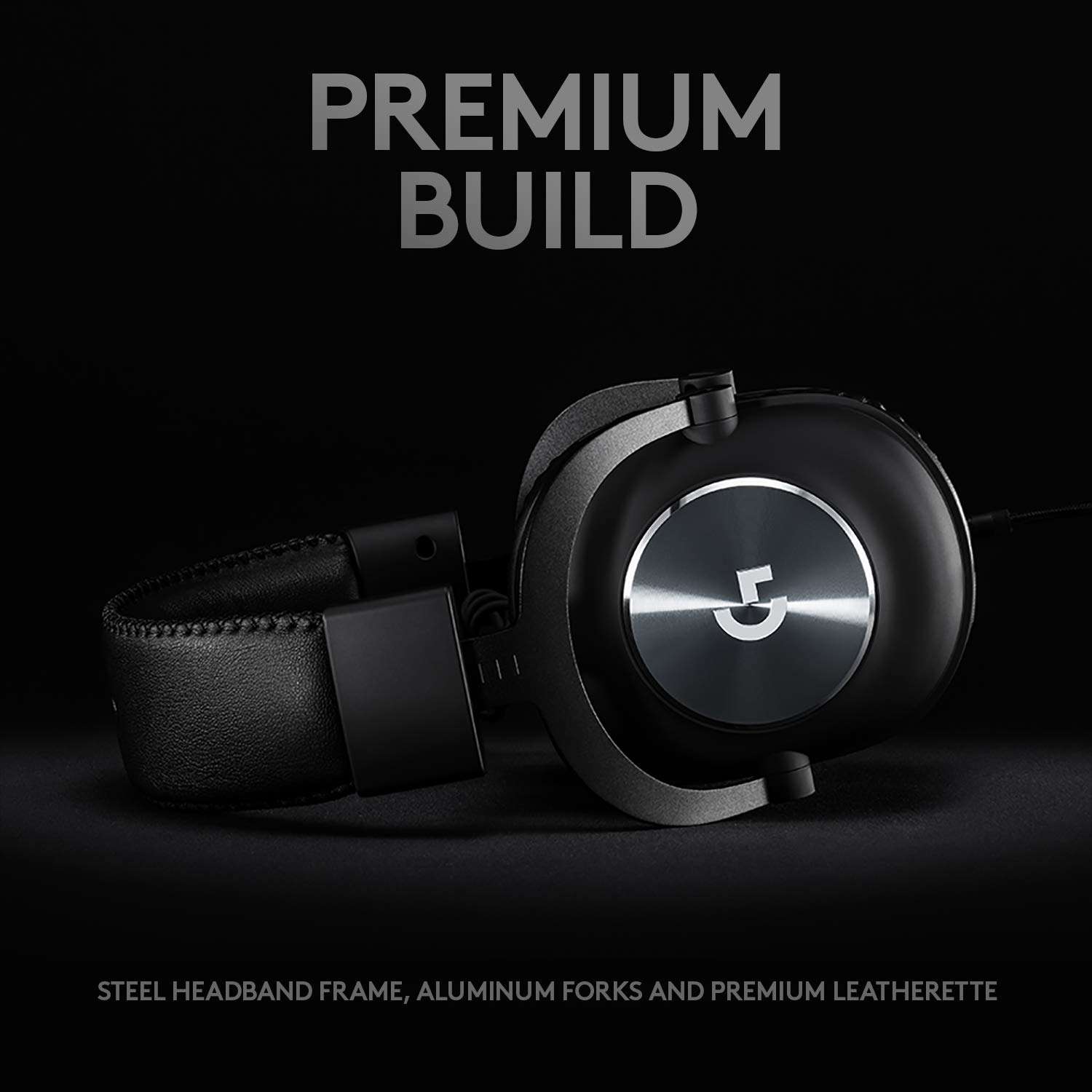 Logitech G Pro X Wired Gaming Headset: Blue VO!CE Detachable Boom Mic, DTS 7.1, 50 mm Drivers, USB/3.5mm Aux, Spare Memory Foam Ear Pads, USB DAC & Bag Included - Black - Image 5