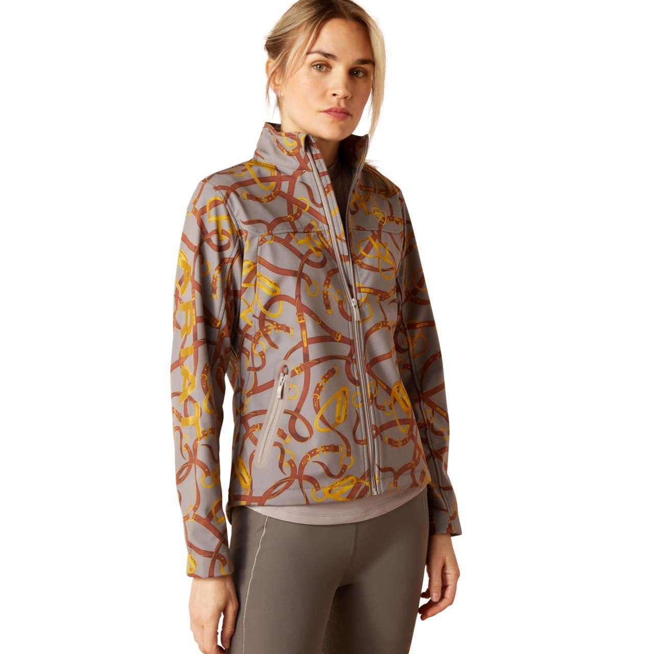 ARIAT Womens New Team Softshell Print Jacket - Image 3