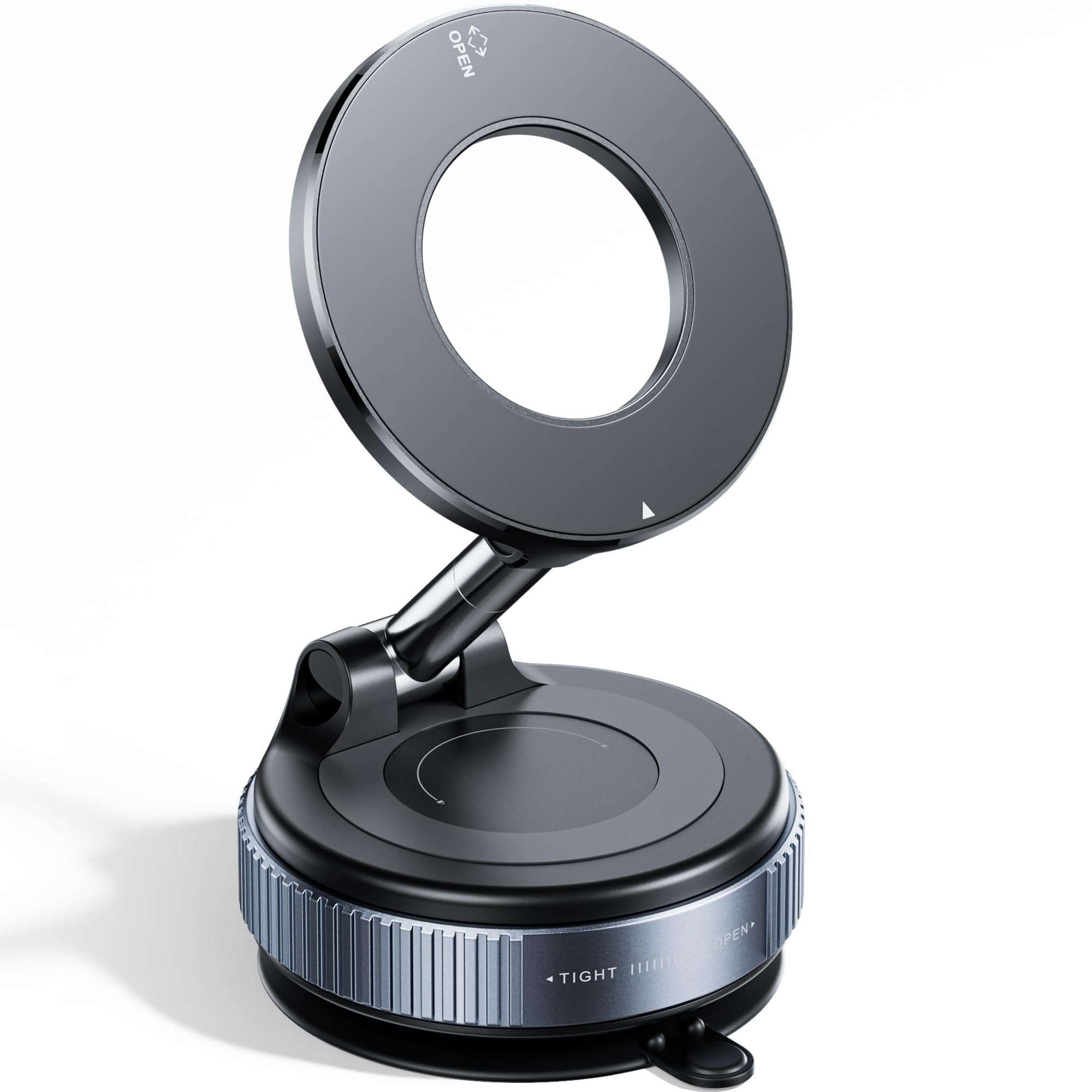 REOKILY 2026 Upgraded Vacuum Magnetic Car Phone Holder 360° Reinforced 96LBS Ultra Suction Cup Phone Mount for MagSafe Cell Phone Holders for Your Car/Gym/Mirror Mount for iPhone & Android - Image 1
