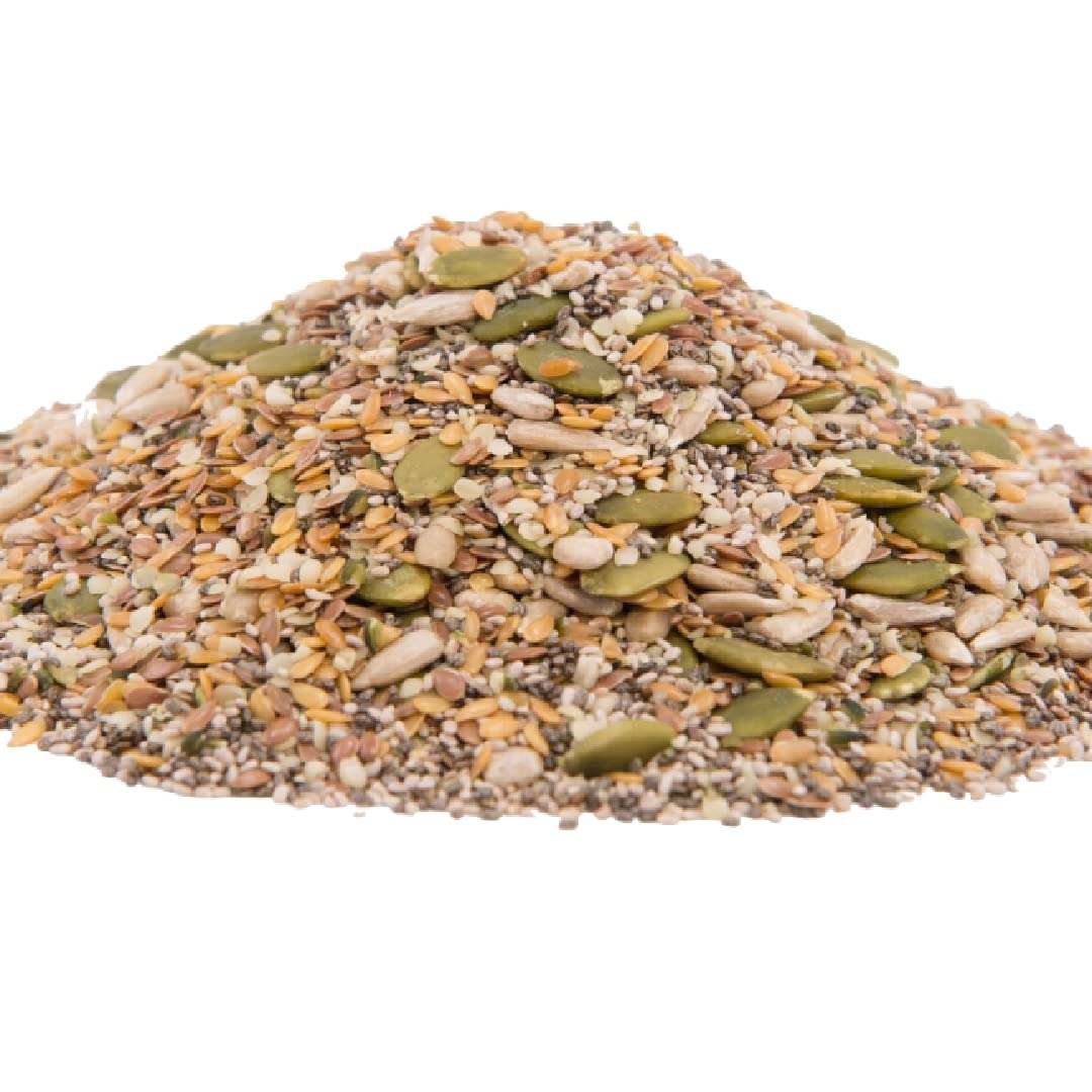 GERBS Raw Super 7 Seed Snack Trail Mix 1 LBS. | Top 14 Food Allergy Free | Resealable Bulk Bag | Made in USA | Raw Pumpkin | Sunflower | Brown & Golden Flax | Black & White Chia | Hemp | Gluten Free - Image 1