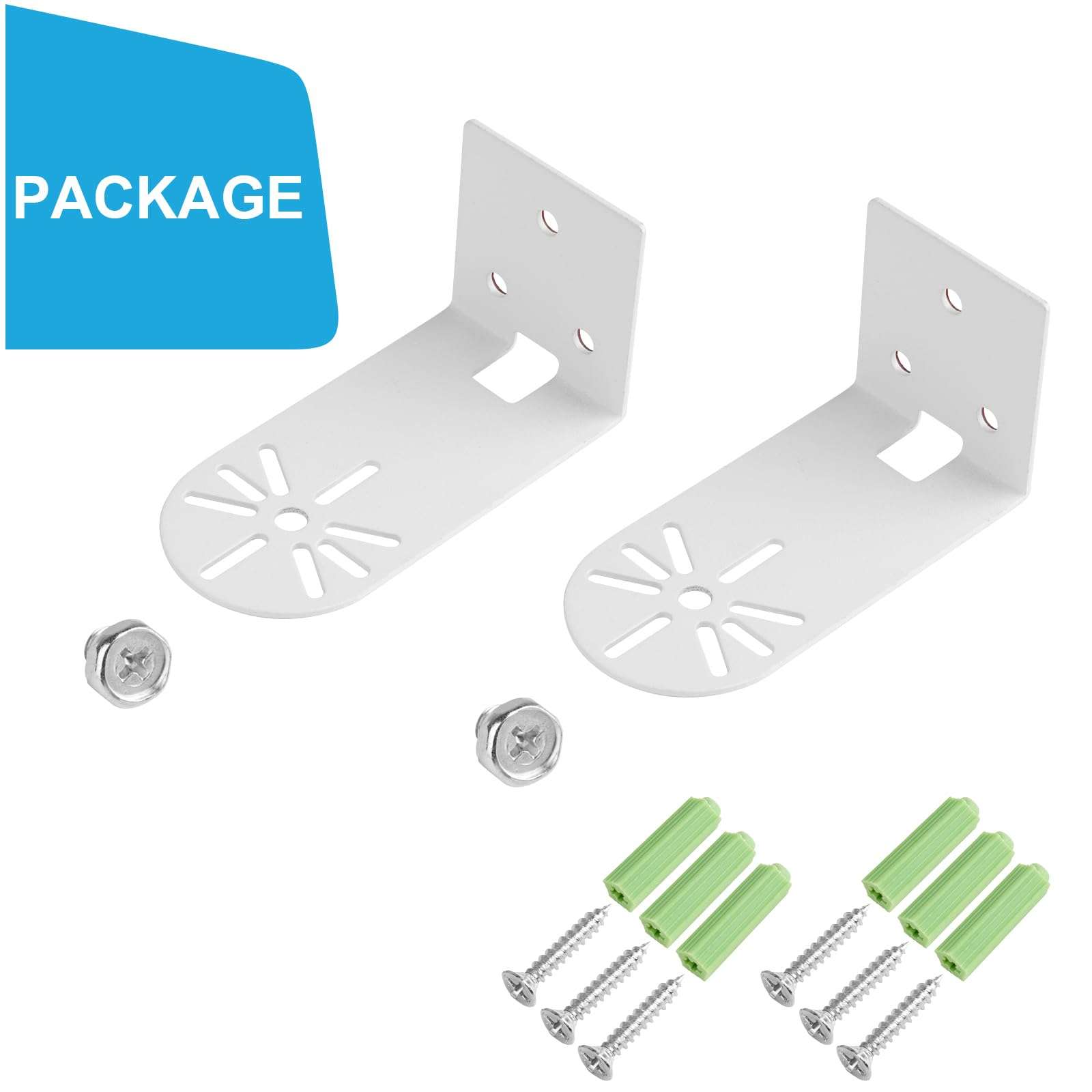 UYODM 2Pack Adhesive Metal Wall Mount Bracket Compatible with Wyze Cam Pan V3/ Wyze Cam V4/V2, VHB Stick On,No Drilling Mounting Bracket for Wyze Get The Best View,Two Ways Installation - Image 6