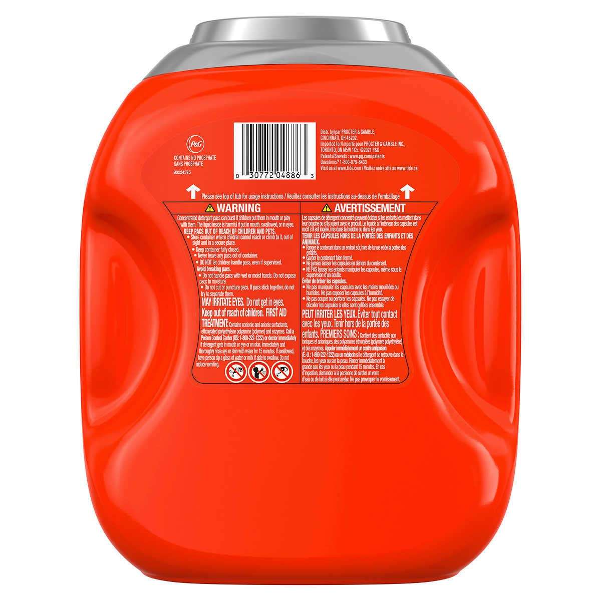 Tide Pods 76 pacs, Heavy Duty 10 X Power Pods, Hygienic Clean High efficiency (he) Laundry Detergent, 3.48kg/7.62 lb/122 oz - Image 2