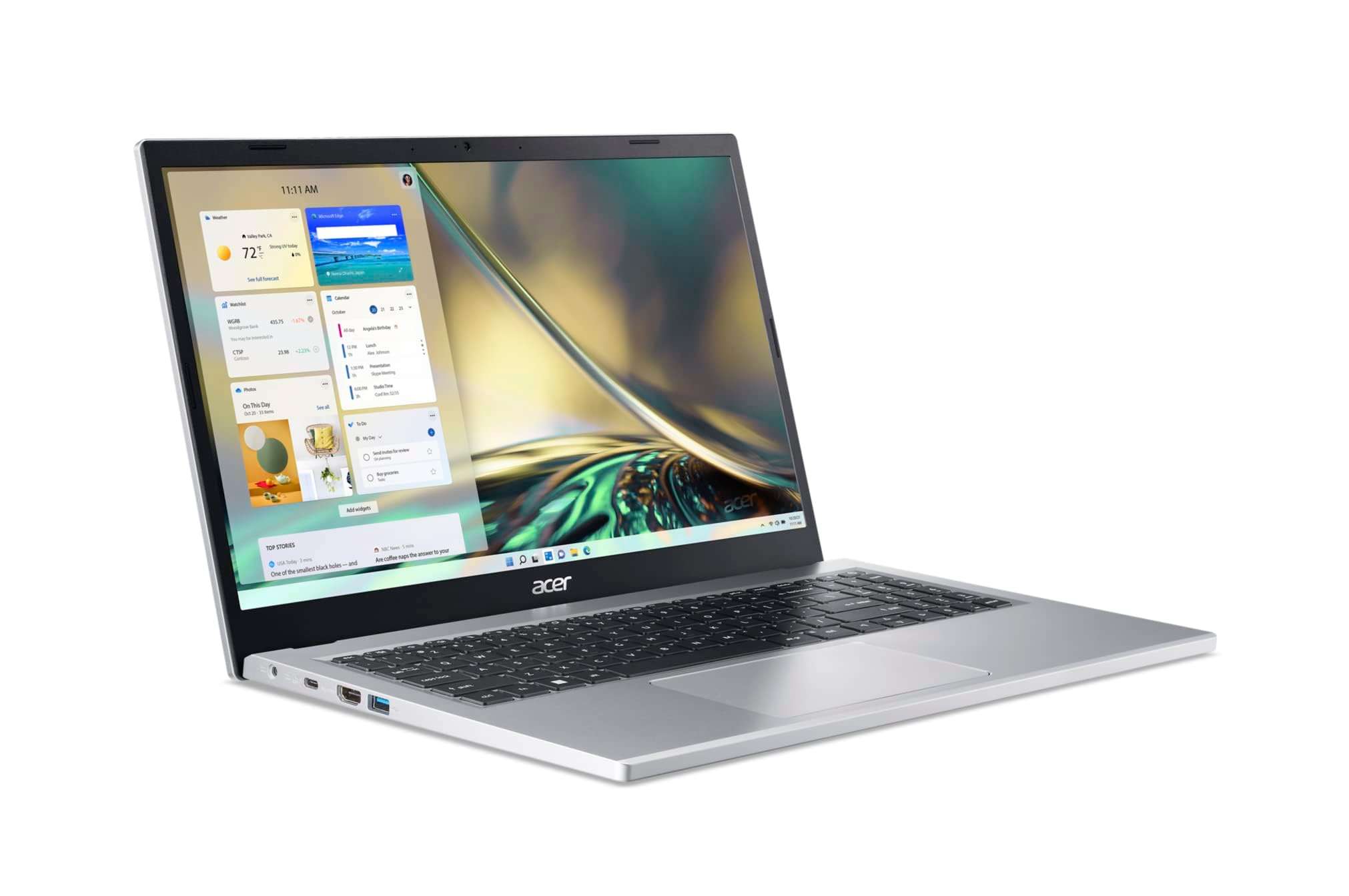 Acer Aspire 3 A315-24P-R7VH Slim Laptop | 15.6" Full HD | AMD Ryzen 3 7320U Quad-Core | AMD Radeon Graphics | 8GB LPDDR5 | 128GB NVMe SSD | Wi-Fi 6 | Windows 11 Home - Image 7