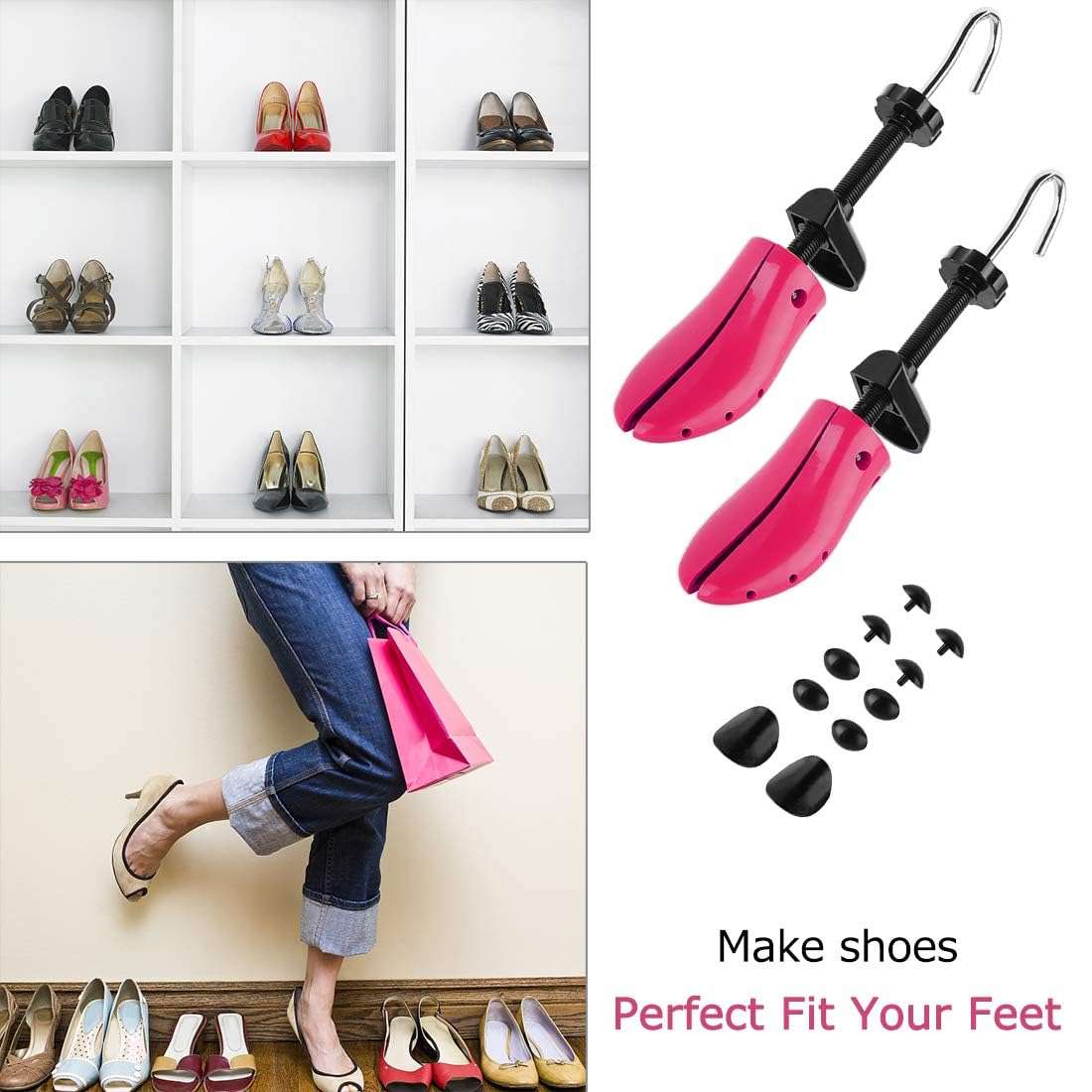 eachway Shoe Stretcher Shoe Trees,Adjustable Length & Width for Men and Women（For Women's 5.5-10 - Image 6