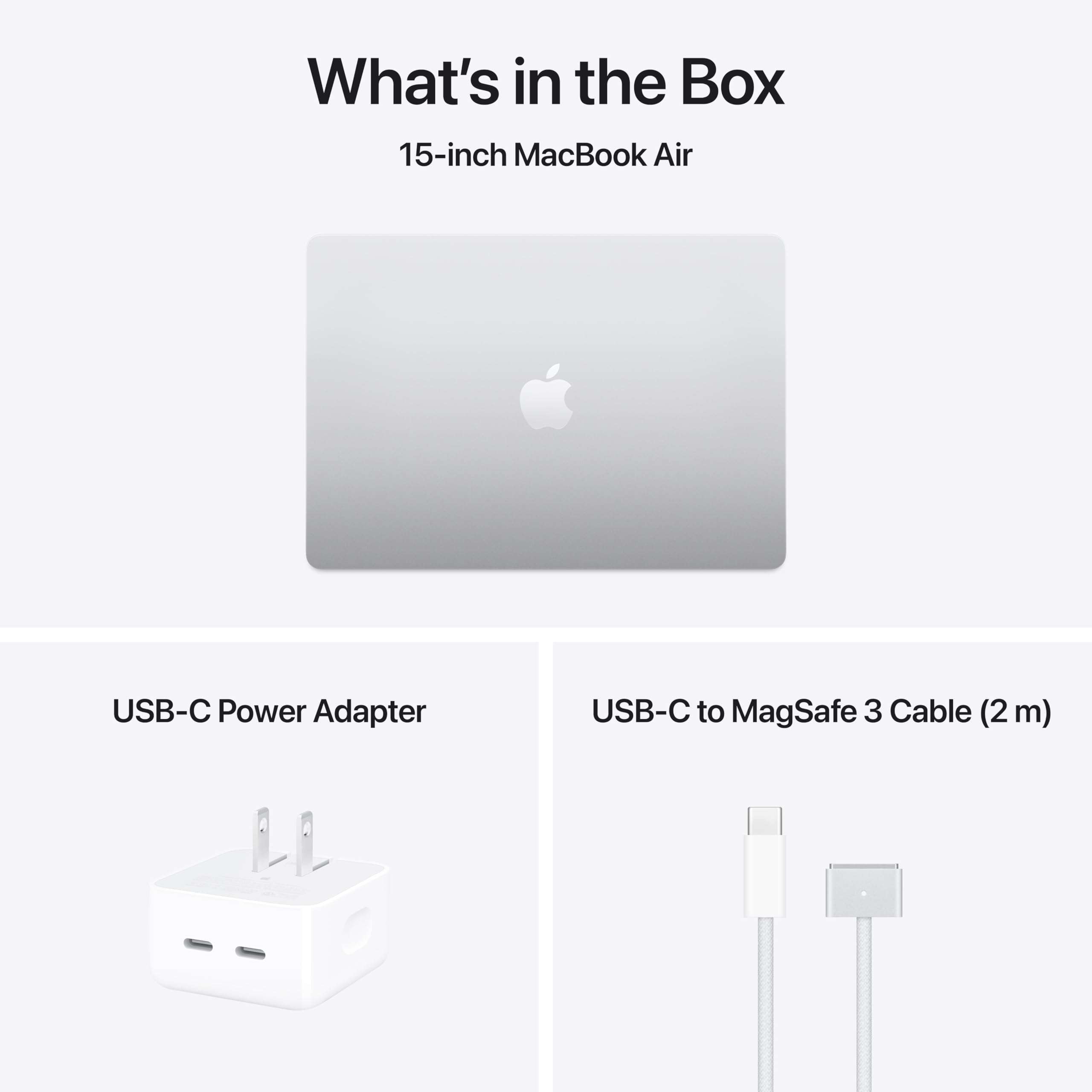 Apple 2025 MacBook Air 15-inch Laptop with M4 chip: Built for Apple Intelligence, 15.3-inch Liquid Retina Display, 16GB Unified Memory, 256GB SSD Storage, 12MP Center Stage Camera, Touch ID; Silver - Image 7