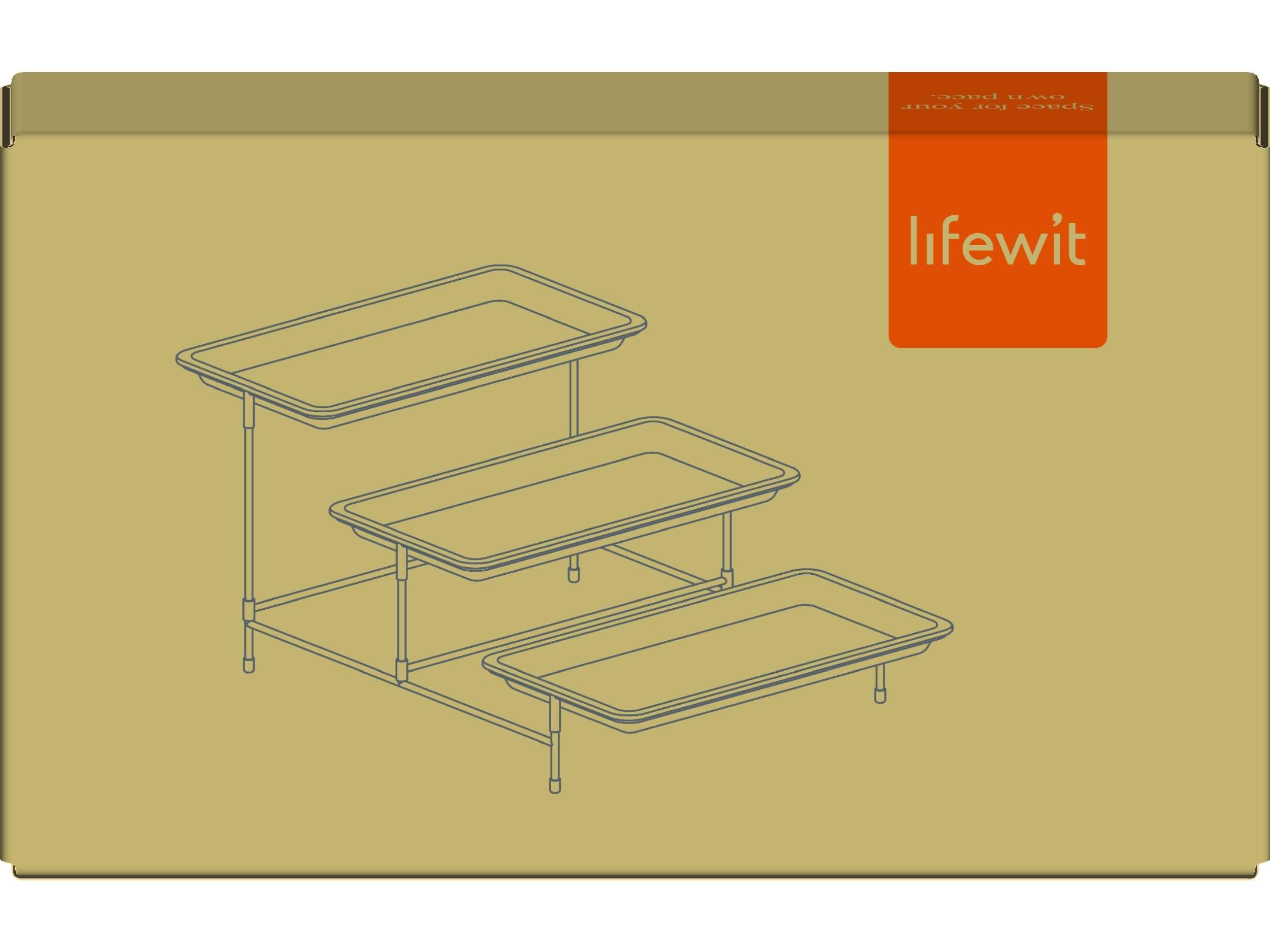 Lifewit 3 Tier Serving Tray, 12" x 6.5" White Plastic Tiered Food Serving Platters, Tiered Tray Stand for Party with Black Collapsible Metal Stand, Dessert Display Stands for Cookies, Crackers - Image 12