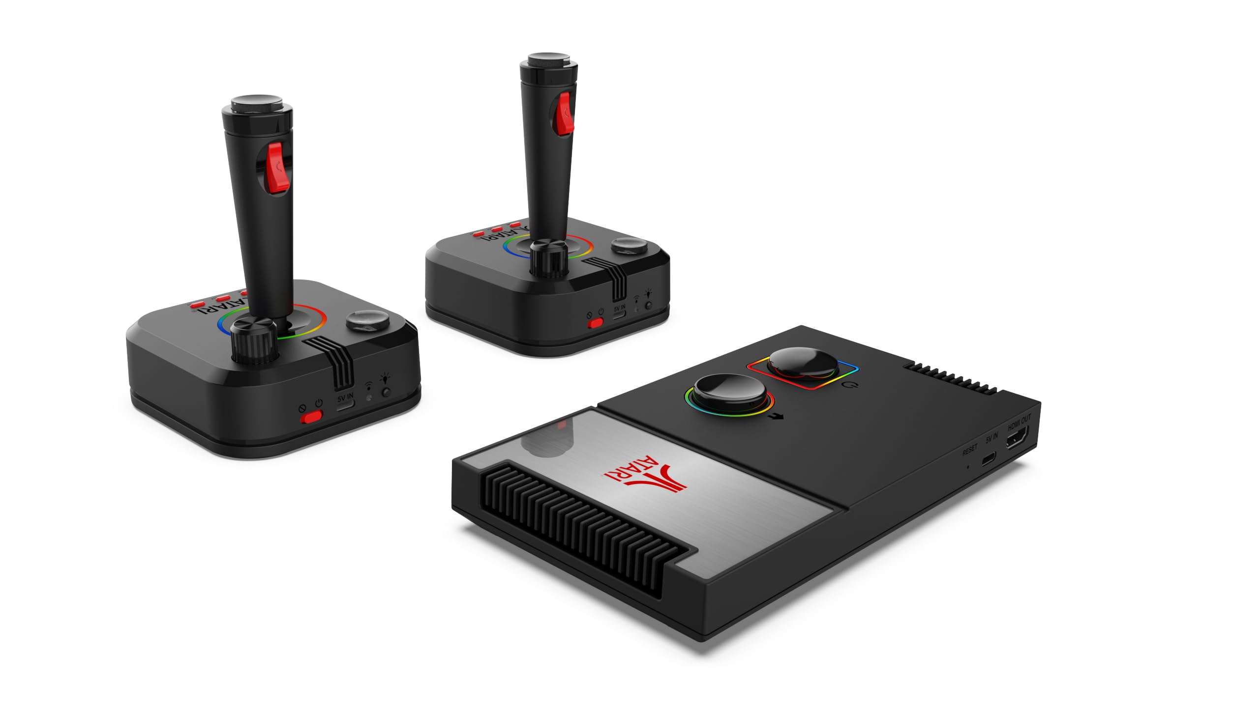 My Arcade Atari Game Station Pro: Retro Video Game Console with 200+ Games, Wireless Joysticks, RGB LED Lights, Atari 2600/5200/7800 and More - Image 5