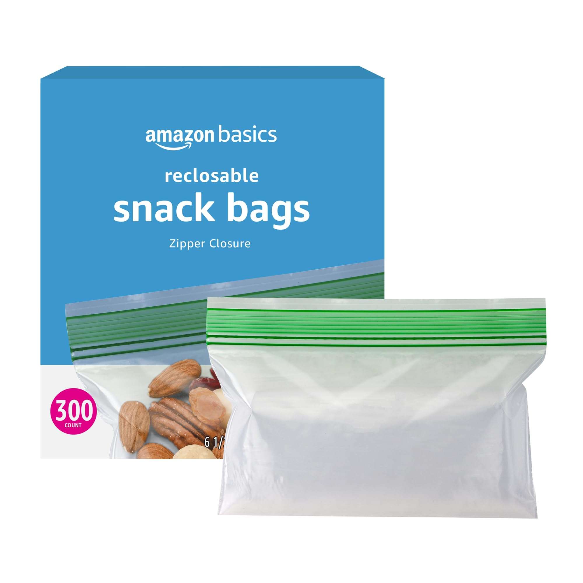 Amazon Basics Snack Storage Bags, 300 Count - Image 1
