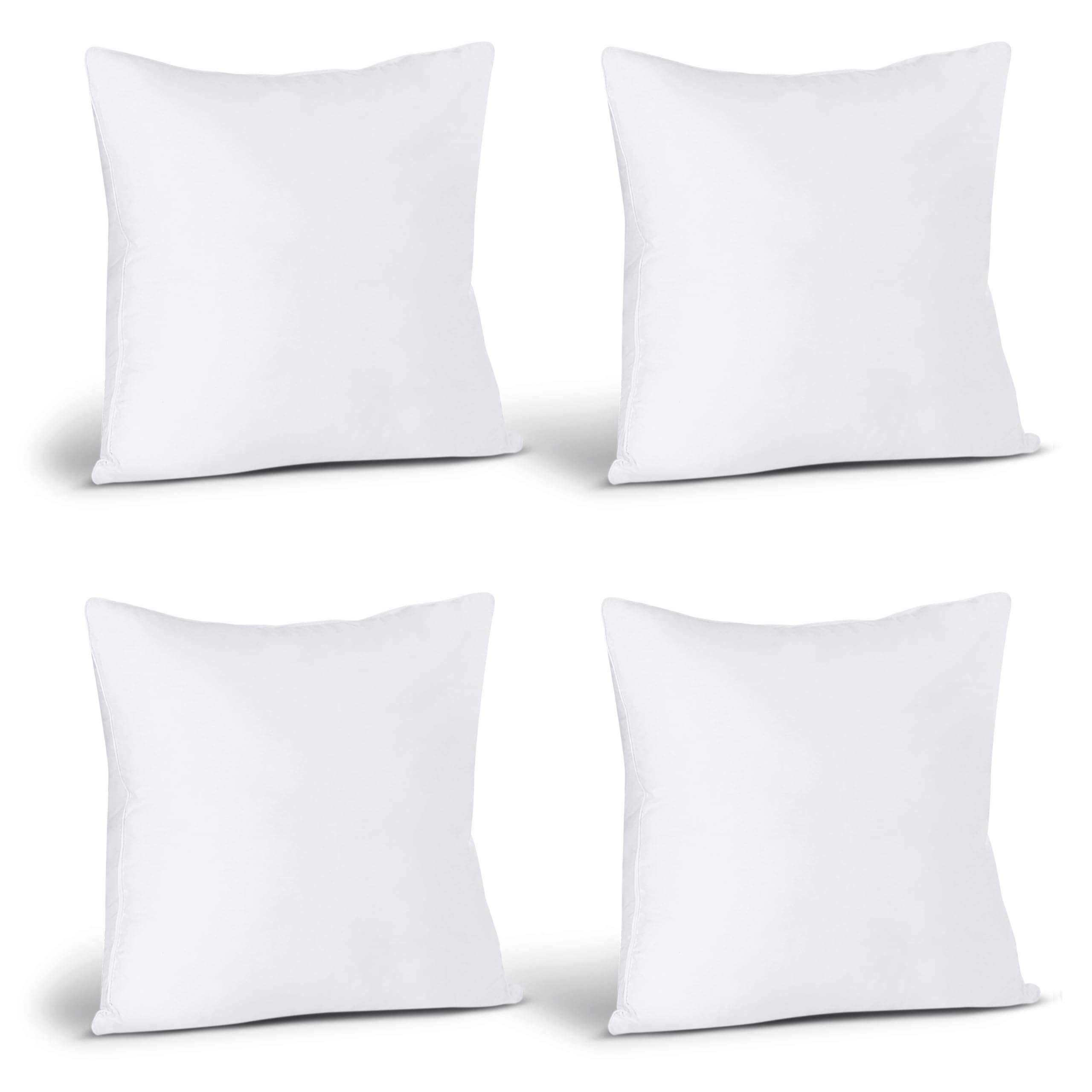 Utopia Bedding Throw Pillows (Set of 4, White), 18 x 18 Inches Pillows for Sofa, Bed and Couch Decorative Stuffer Pillow - Image 7