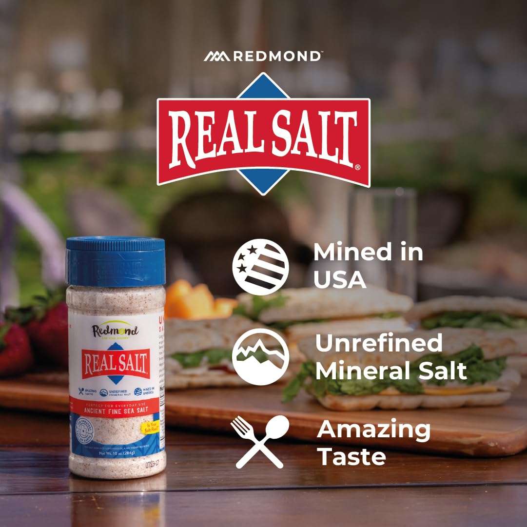 REDMOND Real Sea Salt - Natural Unrefined Gluten Free Fine, 26 Ounce Pouch (1 Pack) - Image 3