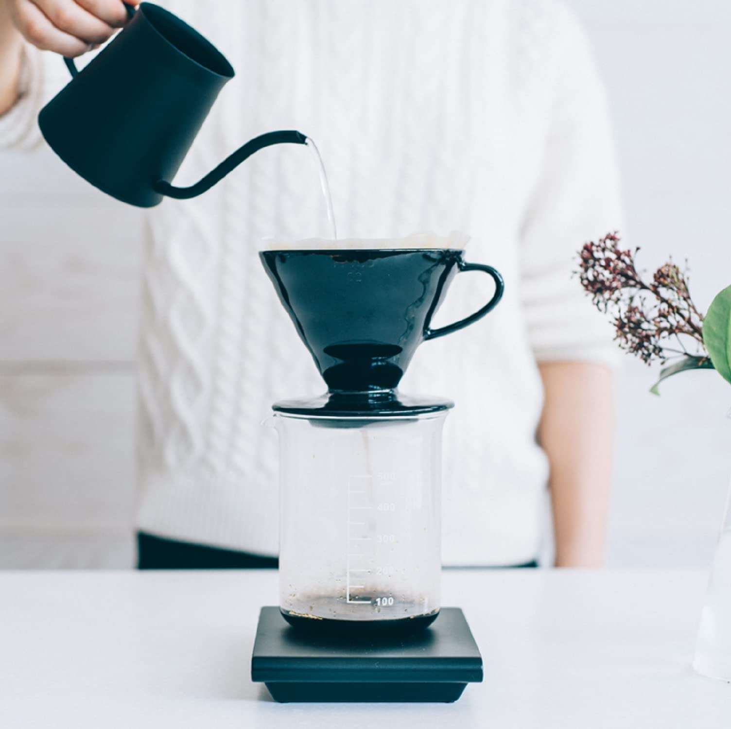 Hario Gooseneck Drip Kettle Kasuya Model, 300ml Matte Black - Image 6