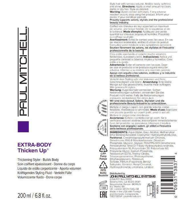 Paul Mitchell Extra-Body Thicken Up Styling Liquid for Fine Hair | Thickens + Builds Body | 6.8 fl. oz. - Image 4