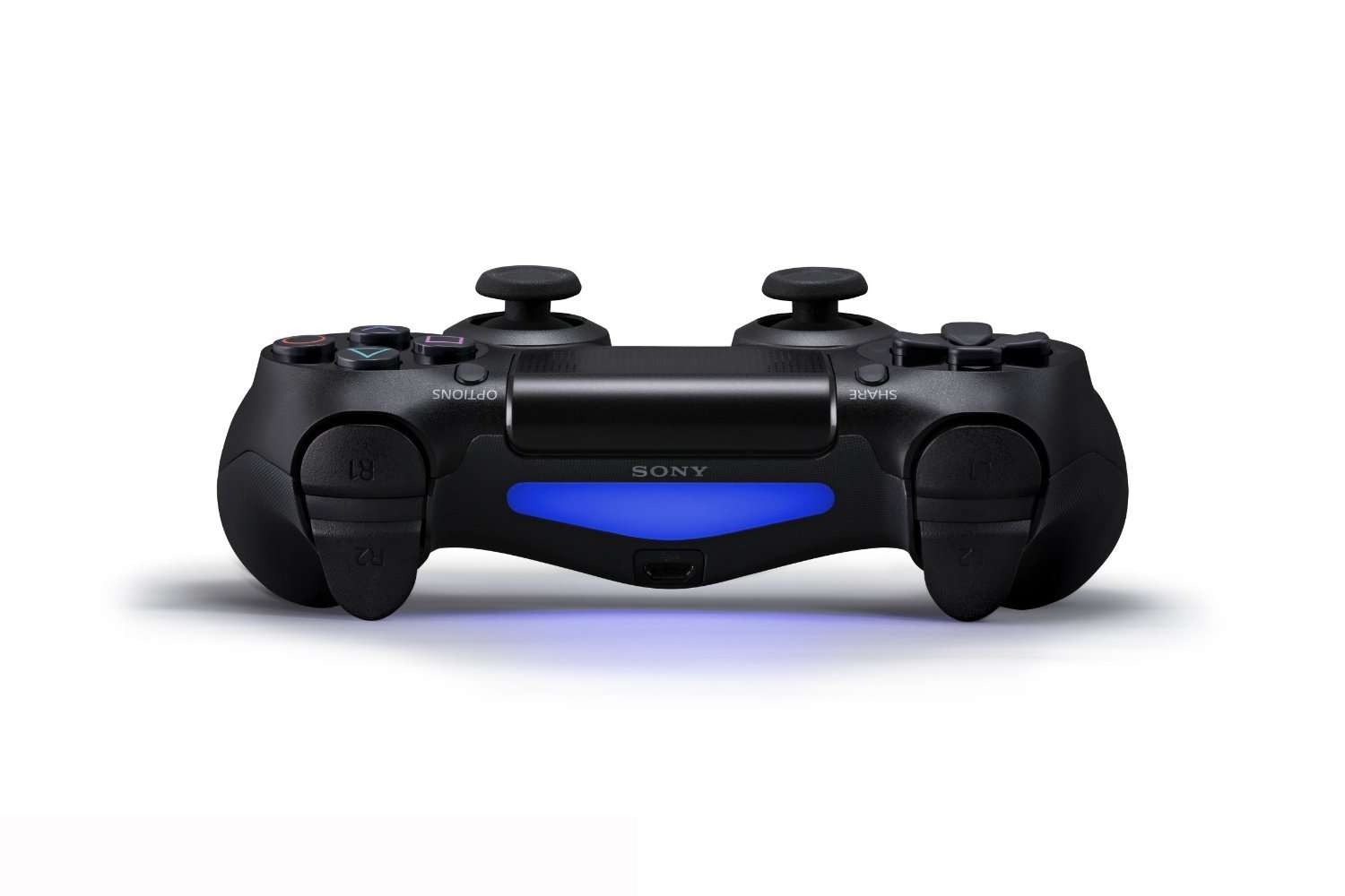 DualShock 4 Wireless Controller for PlayStation 4 - Jet Black (Renewed) - Image 3