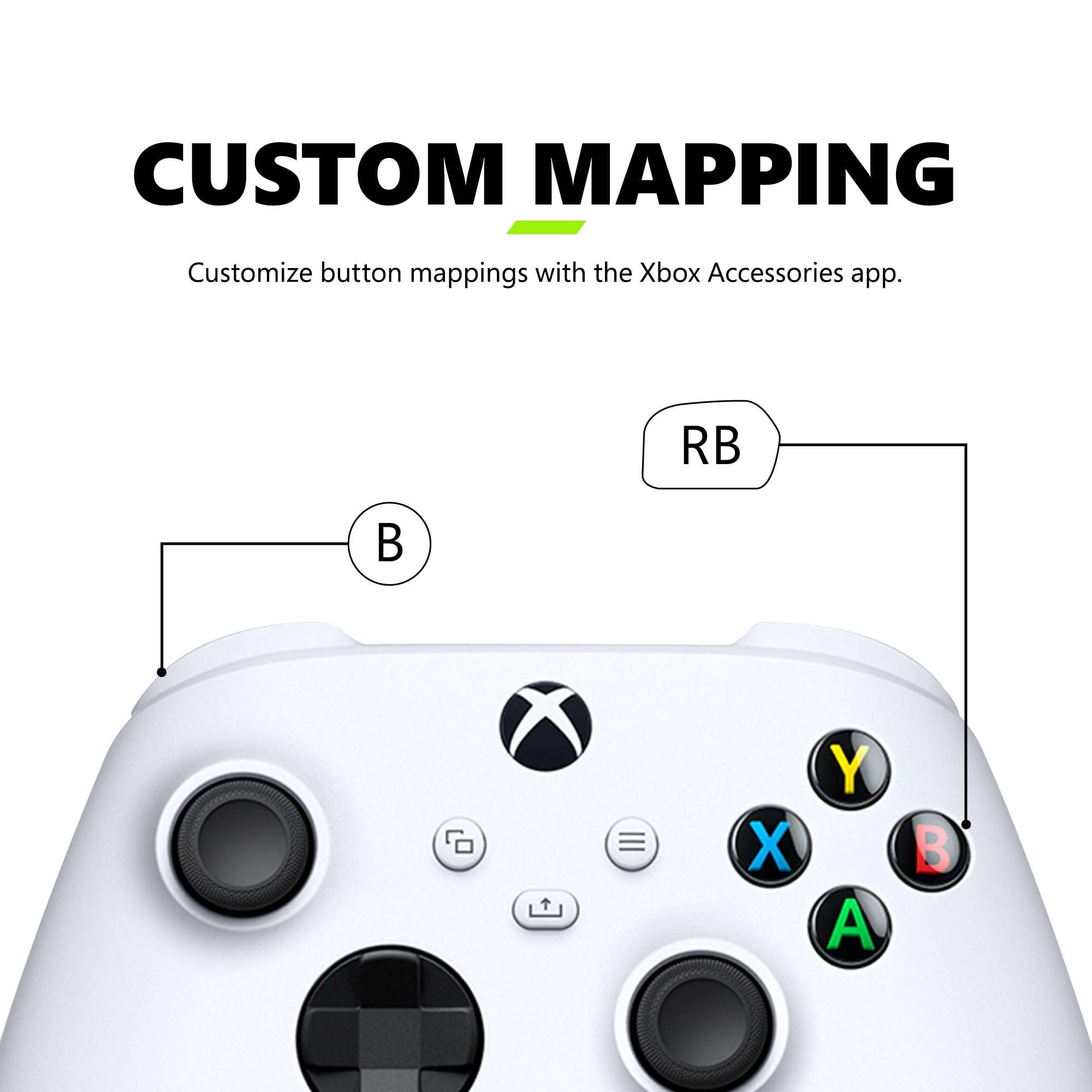 Xbox Core Wireless Gaming Controller – Robot White– X|S, One, Windows PC, Android, and iOS - Image 6