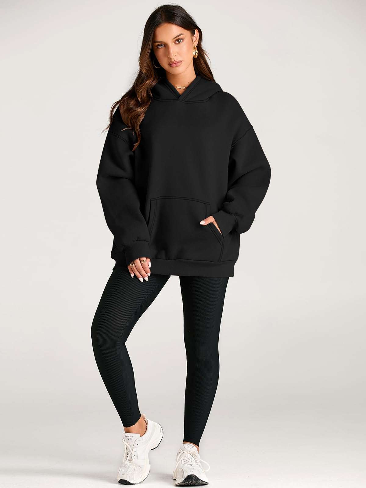 Trendy Queen Womens Oversized Hoodies Fleece Sweatshirts Fall Fashion 2025 Pullover Sweaters Winter Clothes - Image 5