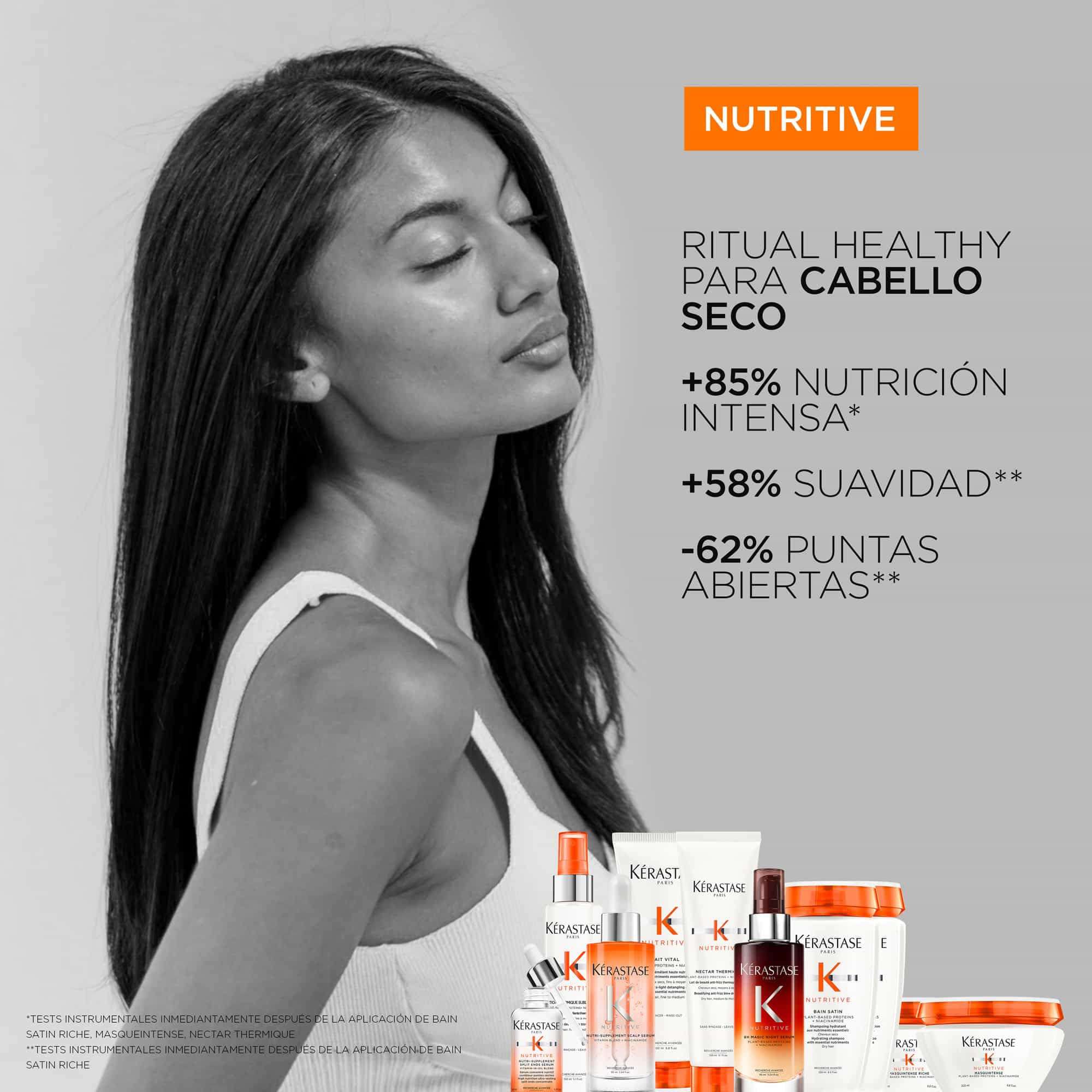 Kerastase Nutritive Lait Vital Hydrating Conditioner For Fine to Medium Dry Hair - Illuminates Shiny Hair and Easily Detangles, With Plant-Based Proteins & Niacinamide - Image 7