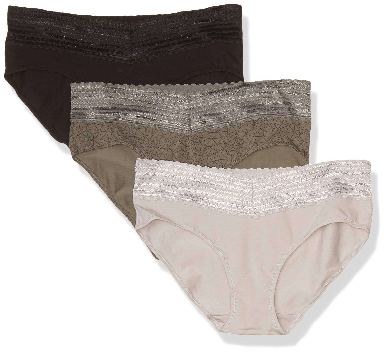 Warner's womens Blissful Benefits No Muffin 3 Pack Hipster Panties - Image 1
