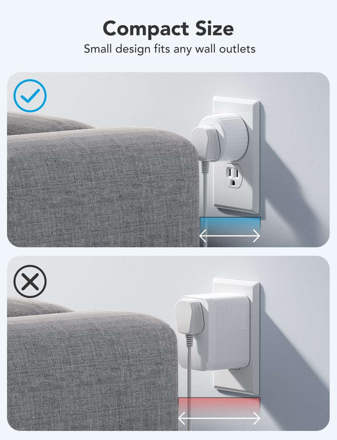 Govee Smart Plug, WiFi Plugs Work with Alexa & Google Assistant, Smart Outlet with Timer & Group Controller, WiFi Outlet for Home, No Hub Required, ETL & FCC Certified, 2.4G WiFi Only, 4 Pack - Image 5