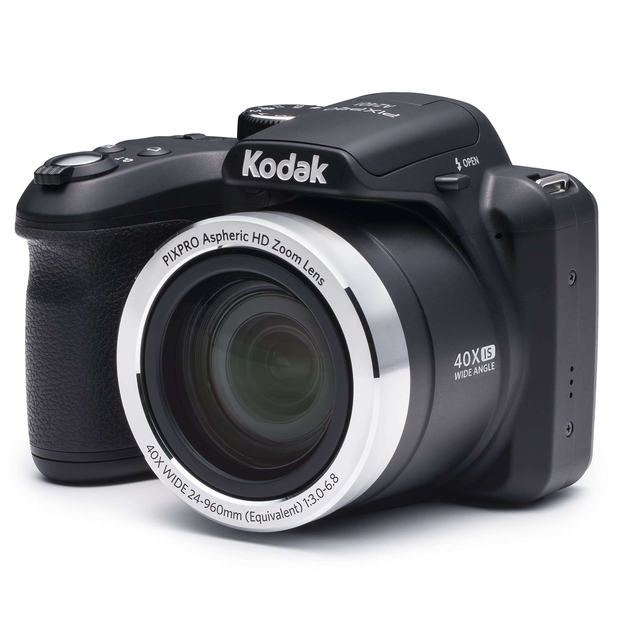 Kodak PIXPRO Astro Zoom AZ401-BK 16MP Digital Camera with 40X Optical Zoom and 3" LCD (Black) - Image 1