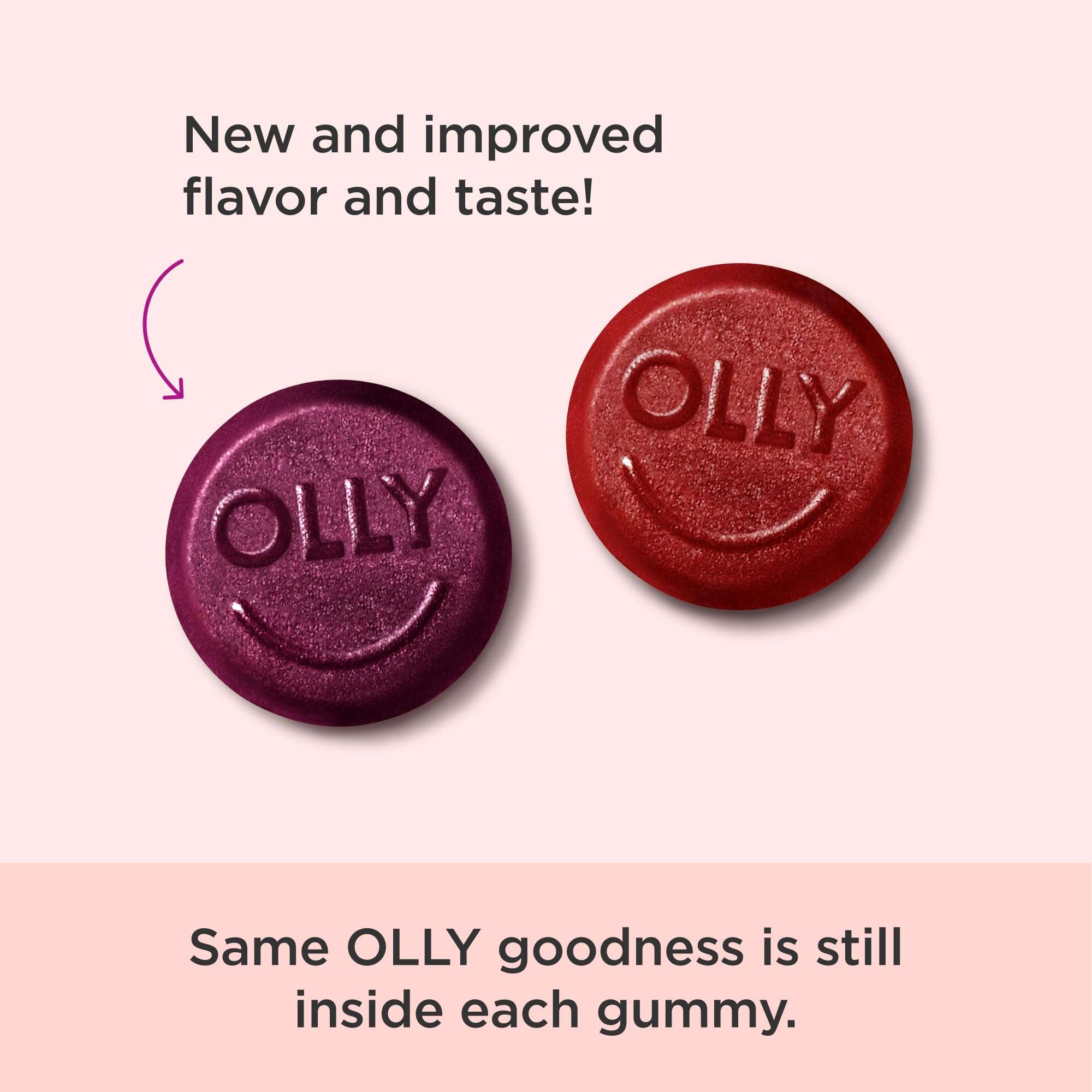 Olly Men's Multivitamin Gummy, B Vitamins, Vitamin A, C & E,  Supports a Healthy Immune System & Fills Nutrional Gaps - Blackberry , 90 Count - Image 2