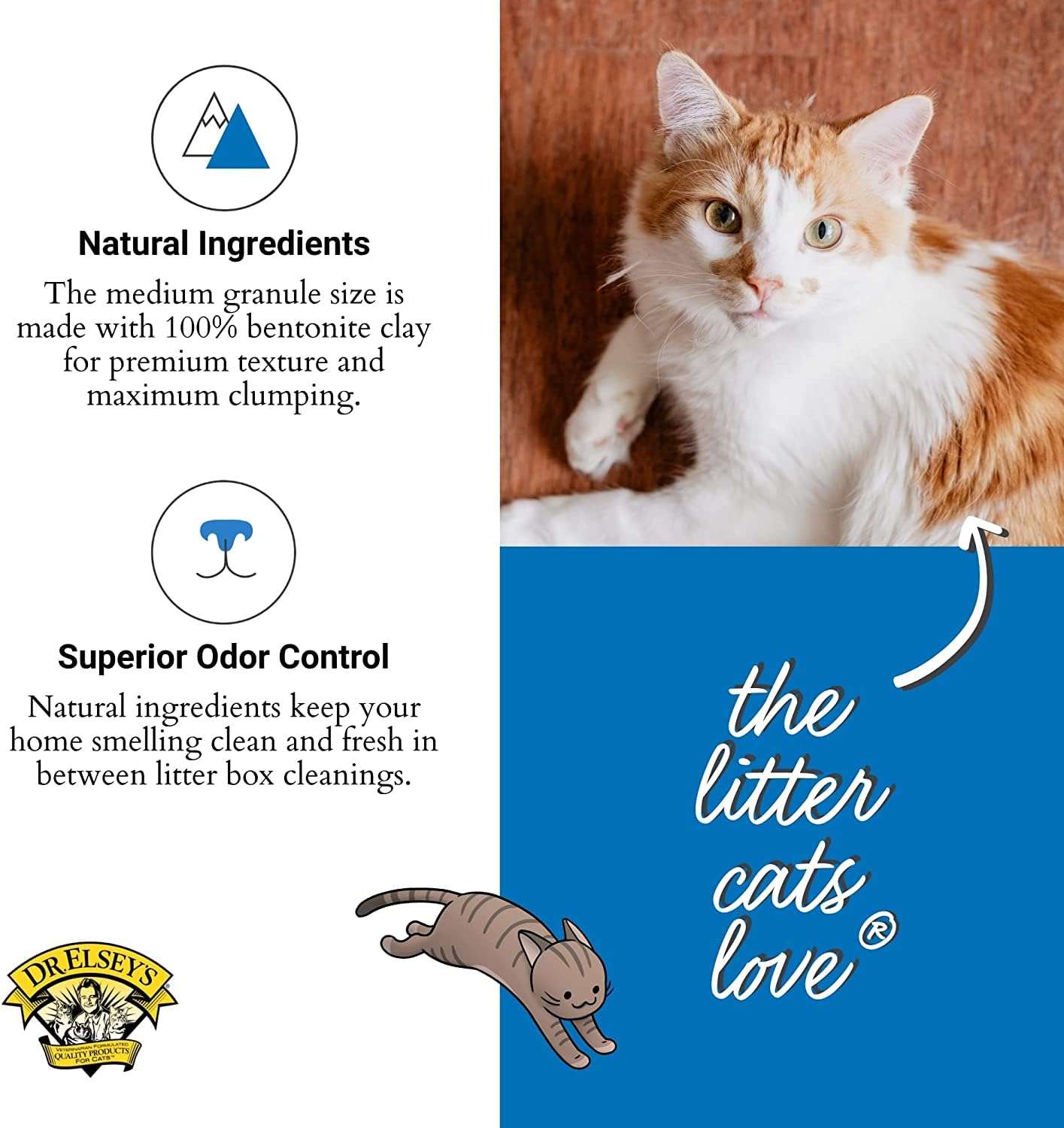 Dr. Elsey's Ultra UnScented Clumping Clay Cat Litter 40 lb. Bag - Image 4