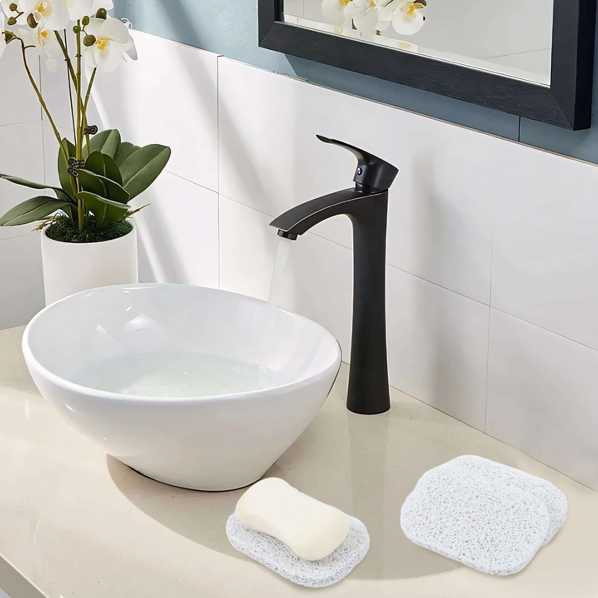 4PCS White Soap Holder PadBPA-Free Savers Pads for Soap Dish,Easy to Clean Soap Lifting Pads Suitable for Shower Kitchen Bathroom Bathroom Travel Hotel Cleaning Products - Image 7
