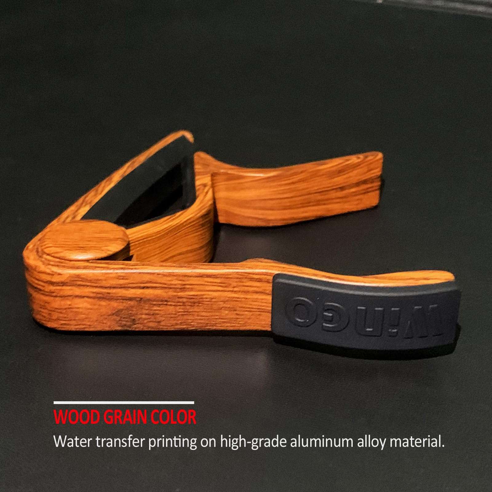 WINGO Guitar Capo for Acoustic and Electric Guitars - Rosewood Color with 5 Picks - Image 4