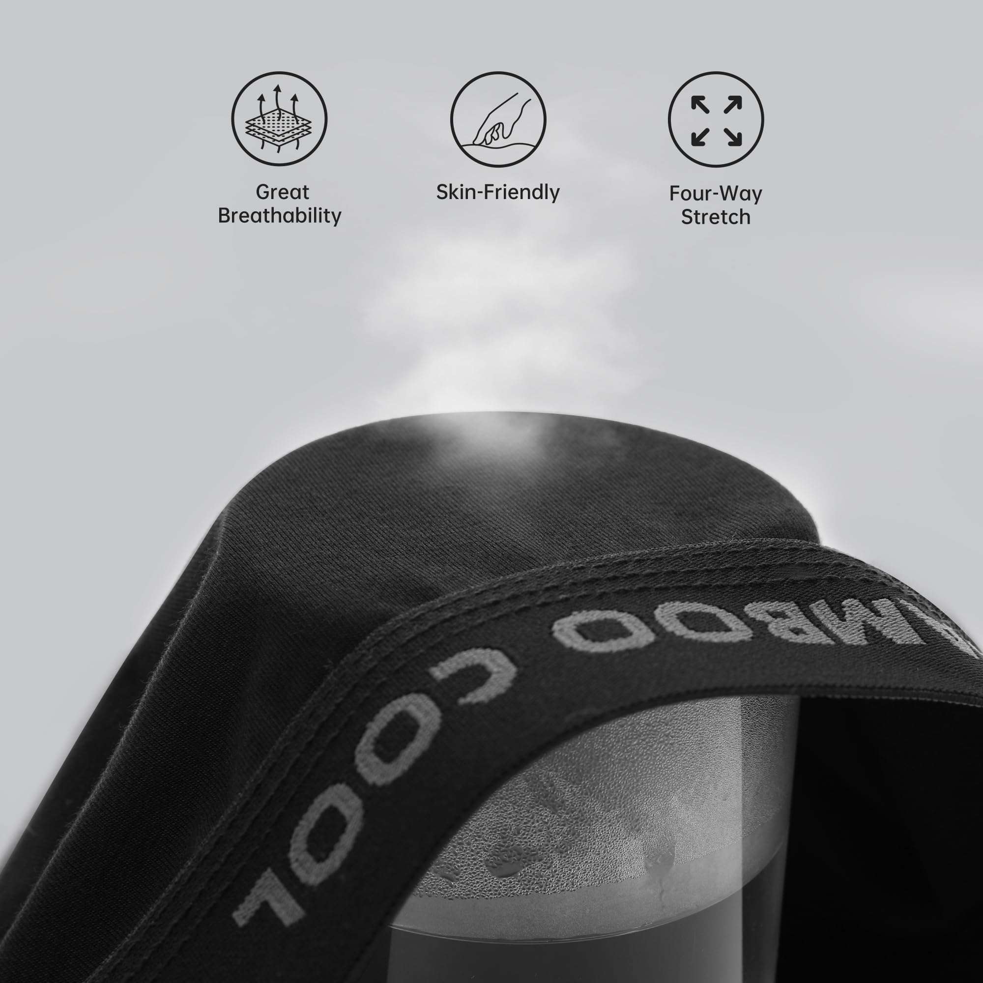 BAMBOO COOL Men's Ultra Breathable Underwear,No Riding Up Boxer Briefs with ComfortFlexible Waistband,Multipack - Image 5