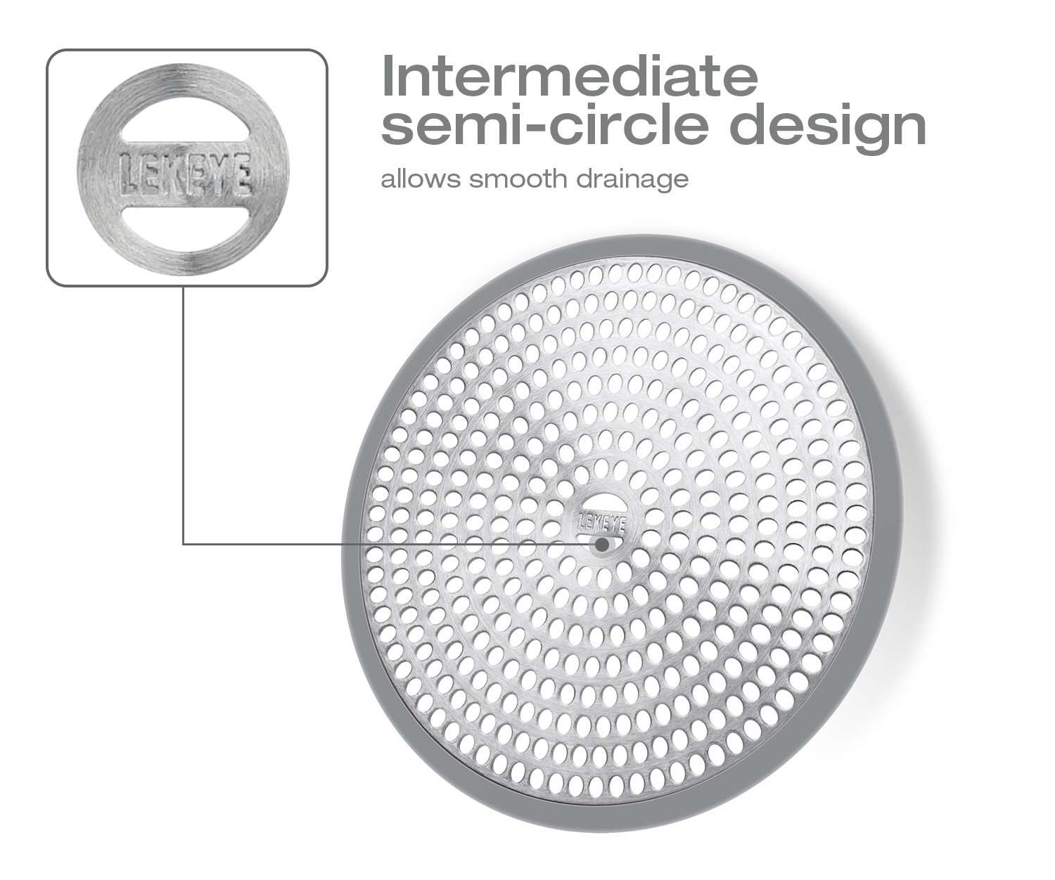 LEKEYE Shower Drain Hair Catcher/Strainer/Stainless Steel and Silicone - Image 6