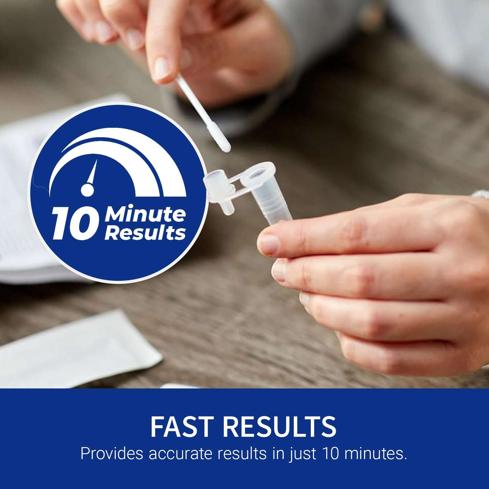 CorDx TyFast 10 Mins Flu A/B & Covid 19 Multiplex Rapid Test, Results in 10 Minutes—Precision Skip The 15 Wait, EUA Authorized, at Home 3 in 1 Combo Kit, 5 Tests, Use-Friendly & No Discomfort - Image 4