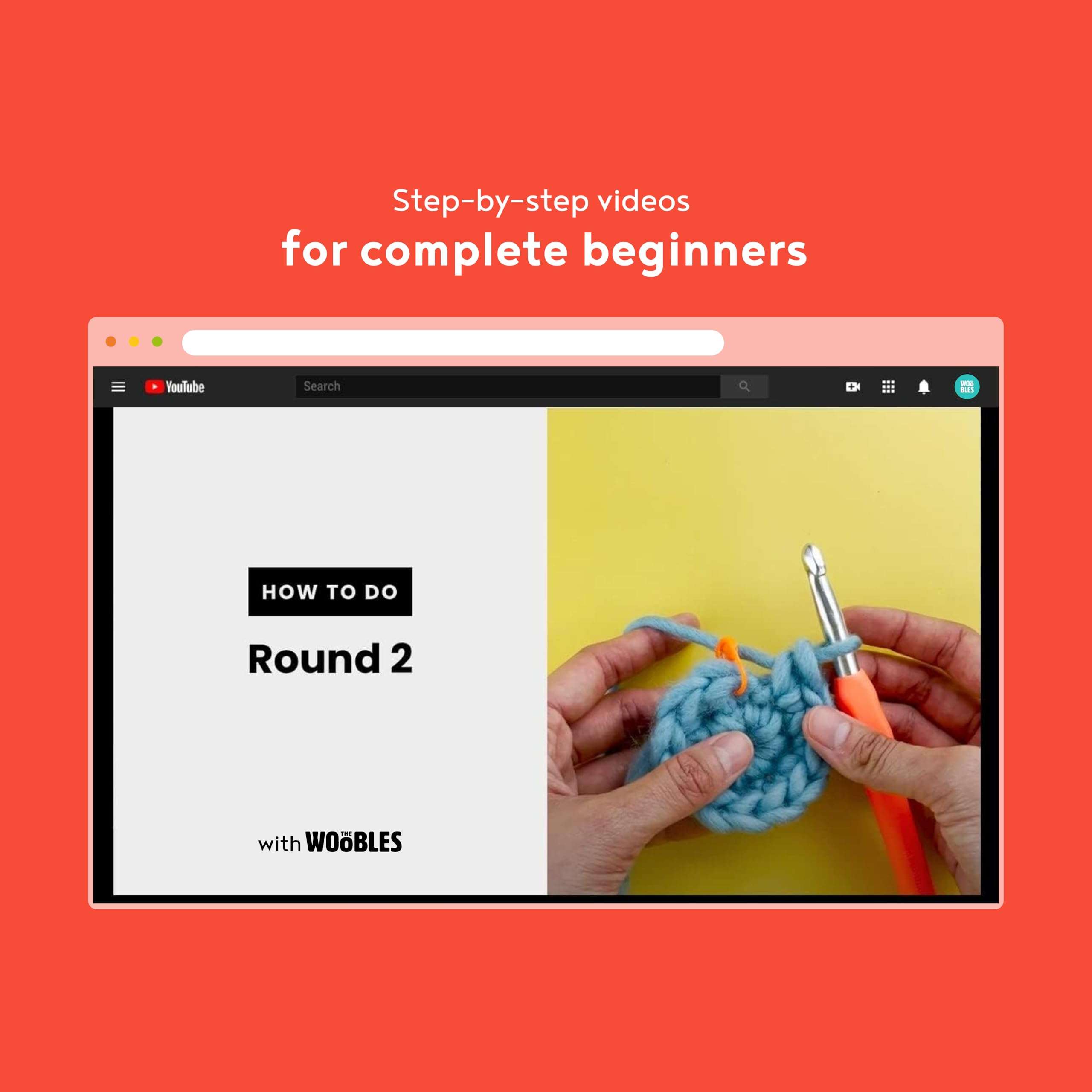 The Woobles Beginners Crochet Kit with Easy Peasy Yarn as seen on Shark Tank - with Step-by-Step Video Tutorials - Harry Potter - Image 4