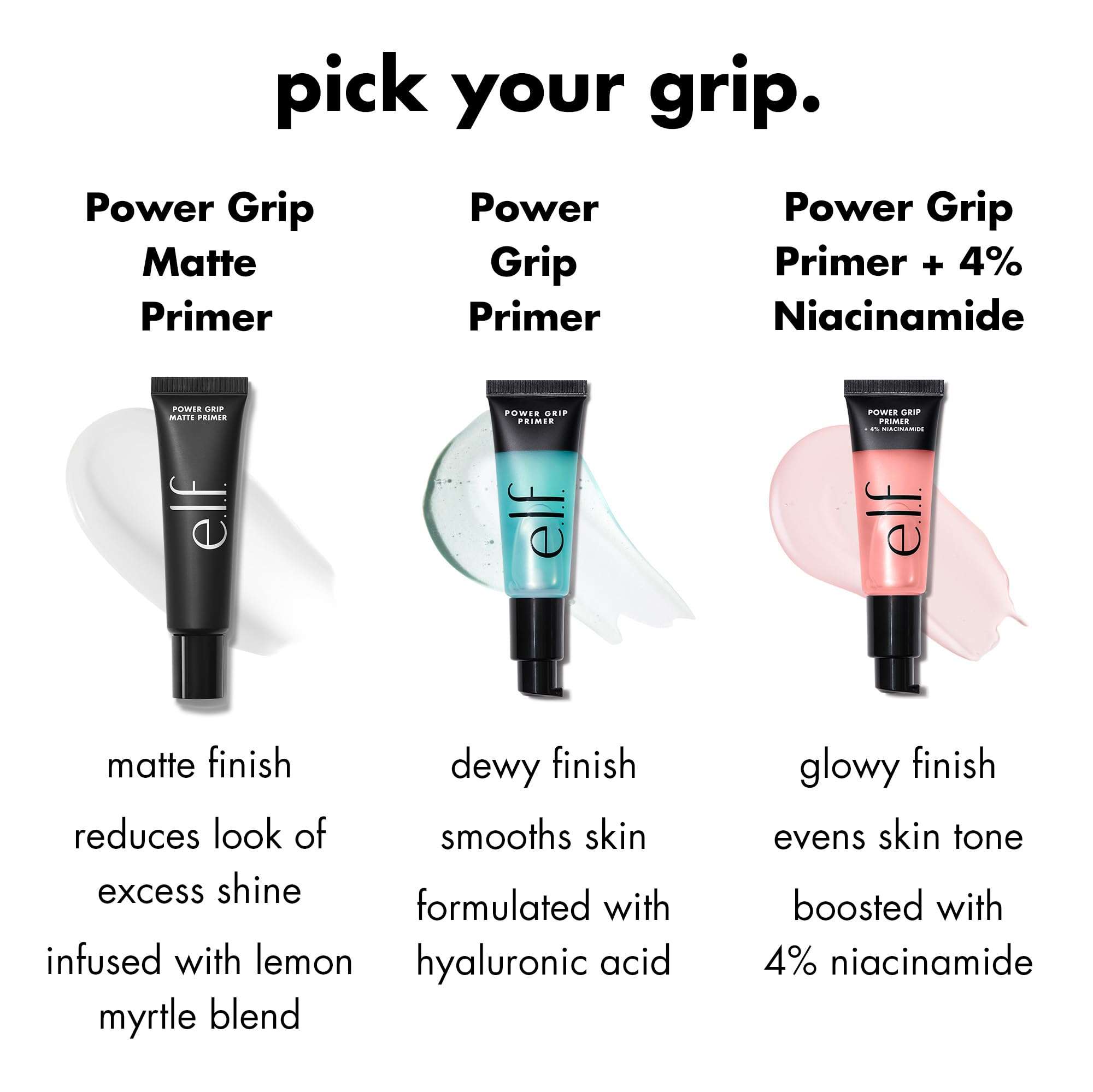 e.l.f. Power Grip Primer + 4% Niacinamide, Gel-Based & Hydrating Face Primer, Evens Skin & Brightens, Grips Makeup, Vegan & Cruelty-Free, 0.8 Fl Oz - Image 6