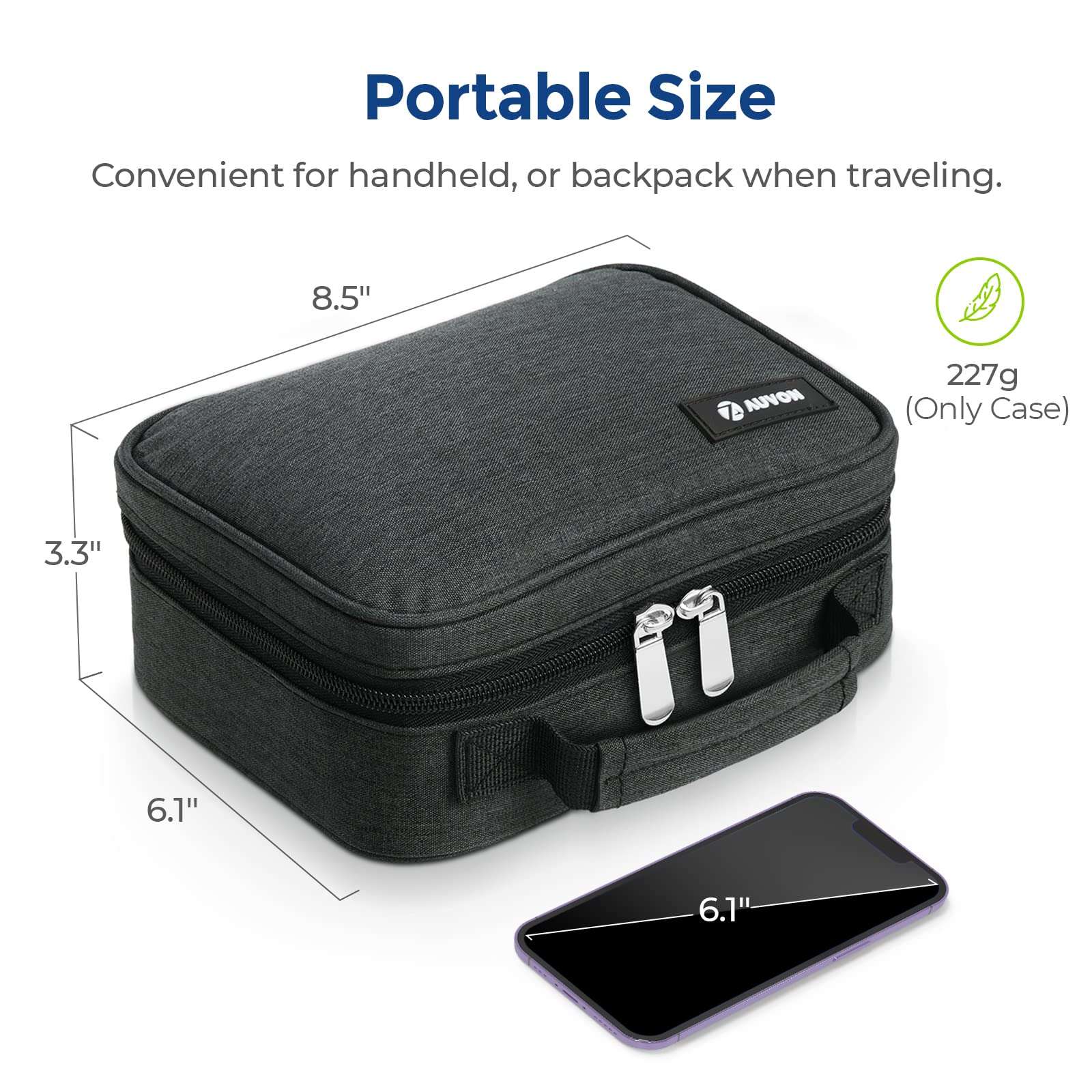 AUVON Large Insulin Cooler Travel Case, Longer Cooling Effect with 4 * 160g Ice Packs, Compact Medication Cooler Bag for 8 Insulin Pens and Diabetic Supplies, Ideal Travel Partner with Handle Design - Image 8