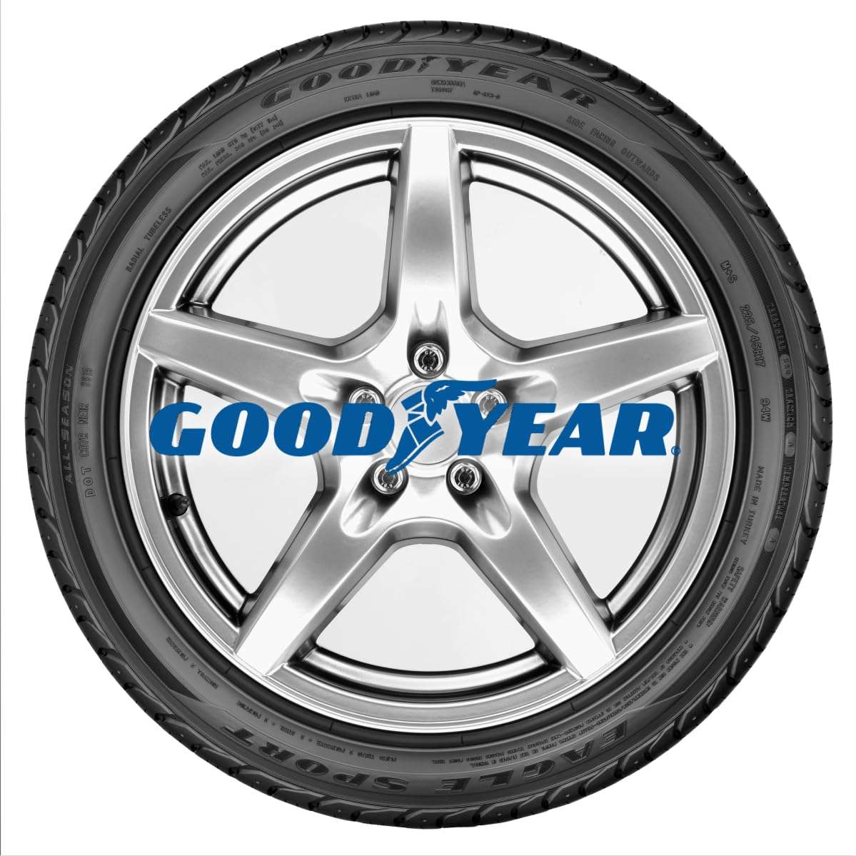 Goodyear Eagle Sport All-Season Tire, 225/50R17, Set of 1 - Image 7