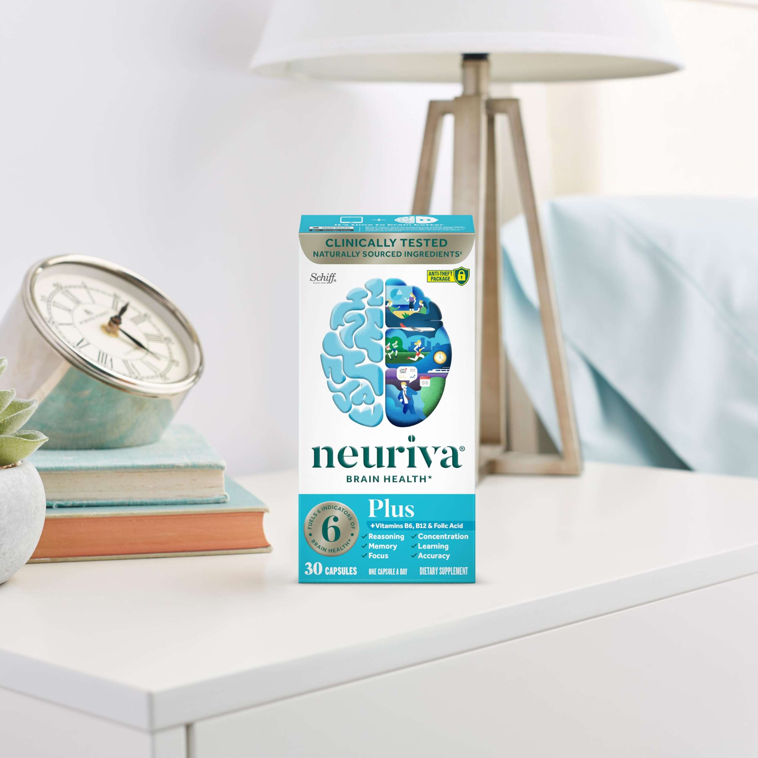 NEURIVA Plus Brain Supplement for Memory and Focus Clinically Tested Nootropics for Concentration for Mental Clarity, Cognitive Enhancement Vitamins B6, B12, Phosphatidylserine 30 Capsules - Image 18