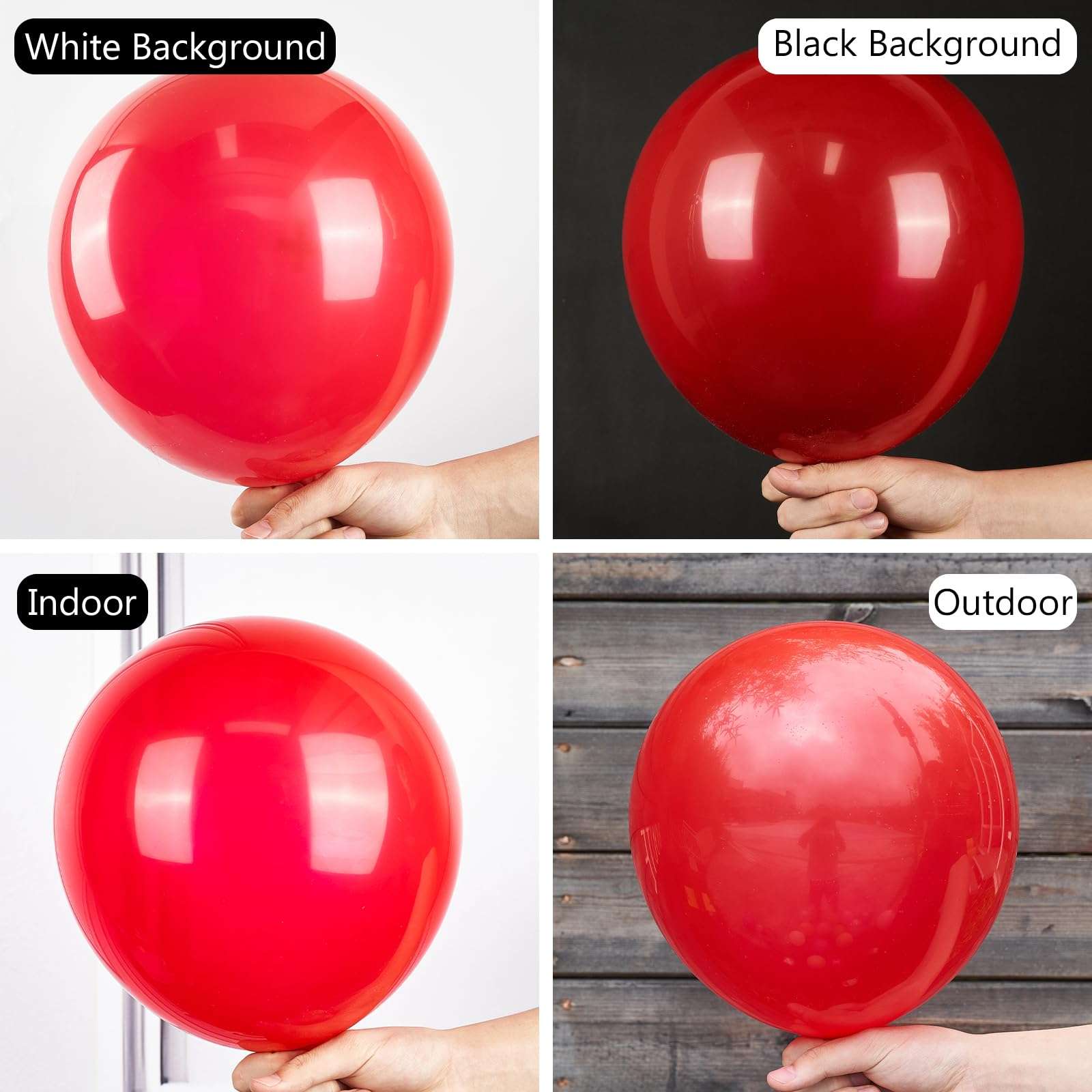 PartyWoo Red Balloons 140pcs Different Sizes of 18 12 10 5 Inch Matte Red Latex Balloon Arch Kit Garland for Birthday Graduation Bachelorette Cherry Casino Movie Theme Party Decorations Red-Y57 - Image 3