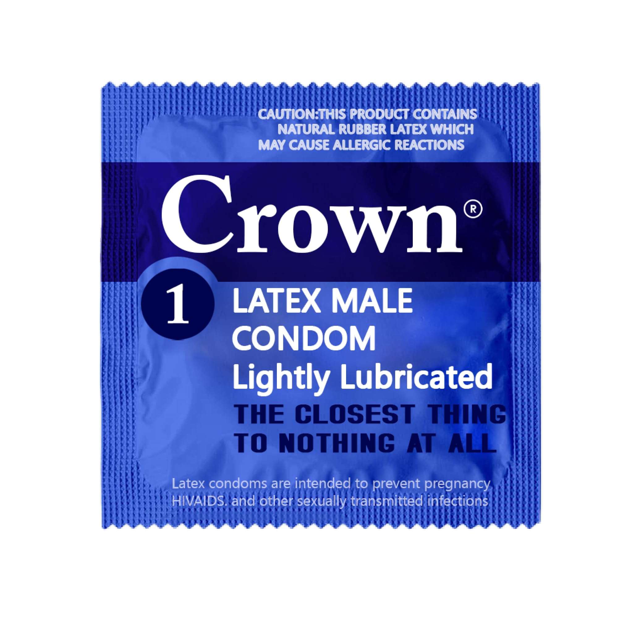 Crown Condoms — 50 Count — Lubricated Latex Condoms — Silkier, Thinner and Stronger (Pack of 50) - Image 1