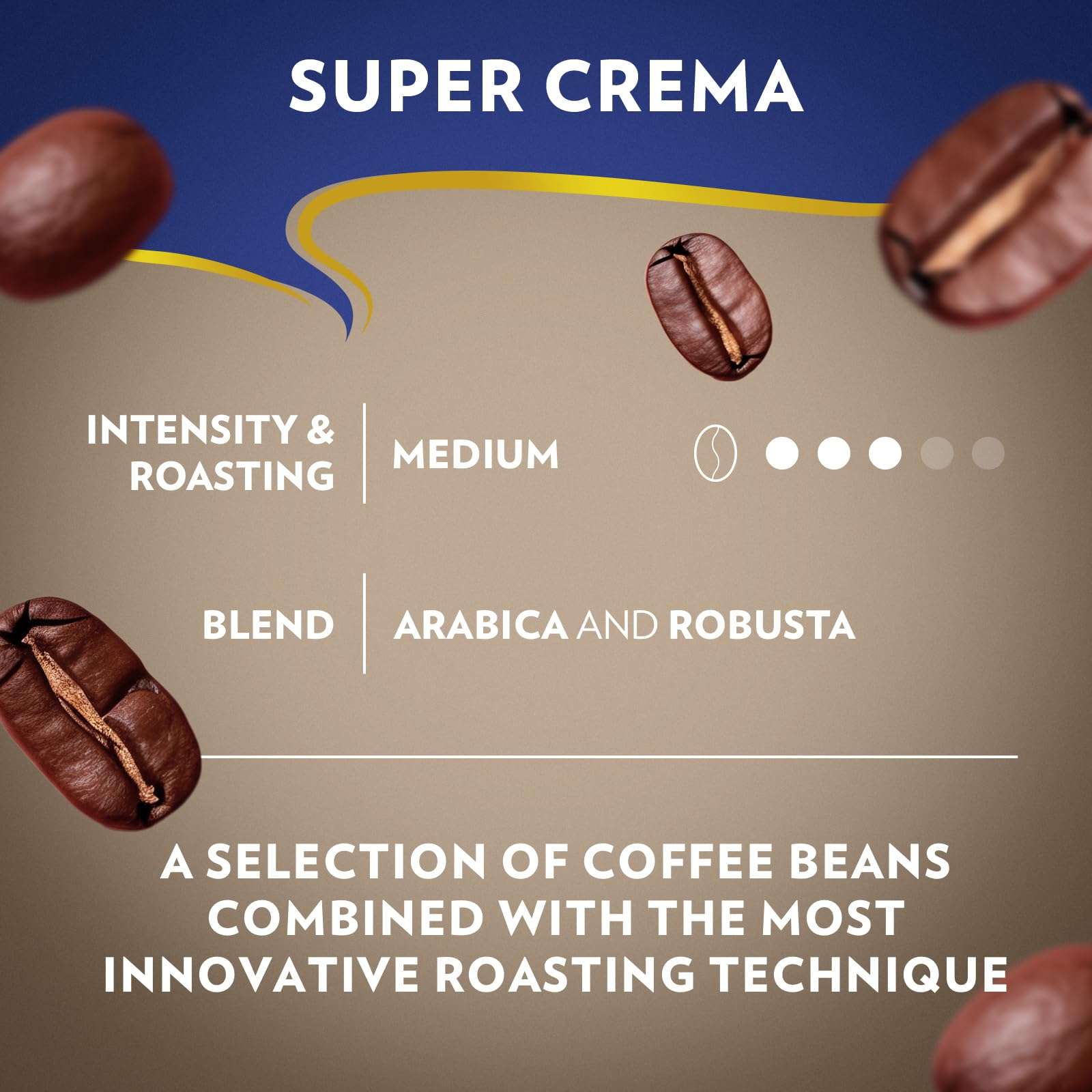 Lavazza Super Crema Whole Bean Coffee, Medium Espresso Roast, Arabica and Robusta Blend, 2.2 lb Bag, Package May Vary (Pack of 1) - Image 5