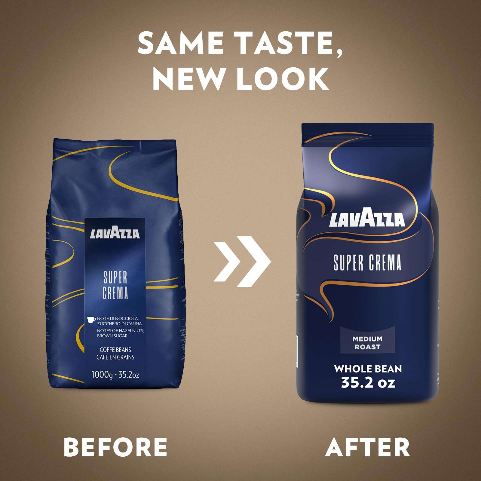 Lavazza Super Crema Whole Bean Coffee, Medium Espresso Roast, Arabica and Robusta Blend, 2.2 lb Bag, Package May Vary (Pack of 1) - Image 7