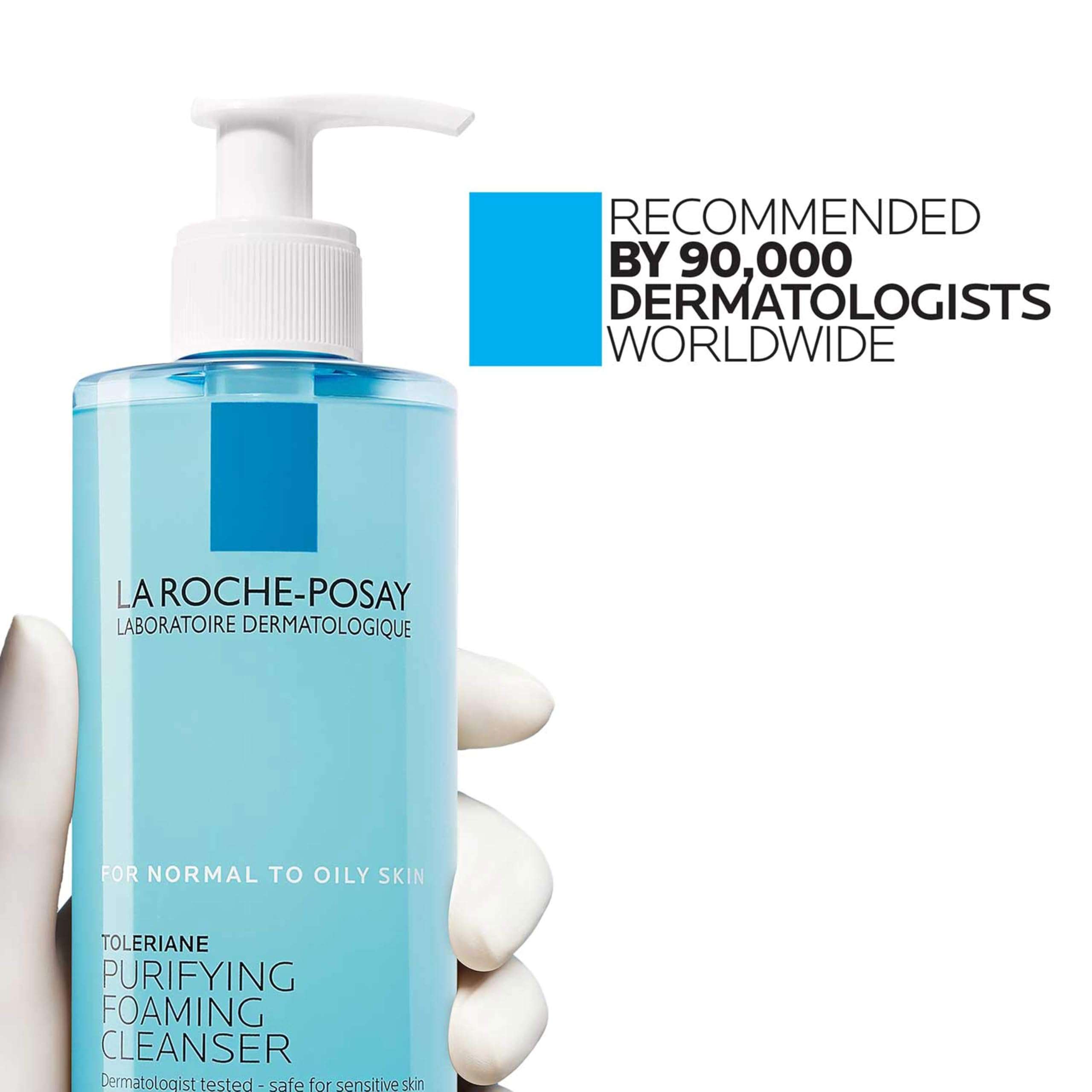 La Roche-Posay Toleriane Purifying Foaming Facial Cleanser, Oil Free Face Wash for Women & Men with Niacinamide + Ceramides, Pore Cleanser Safe For Sensitive Skin, Won’t Dry Out Skin, Soap Free - Image 10