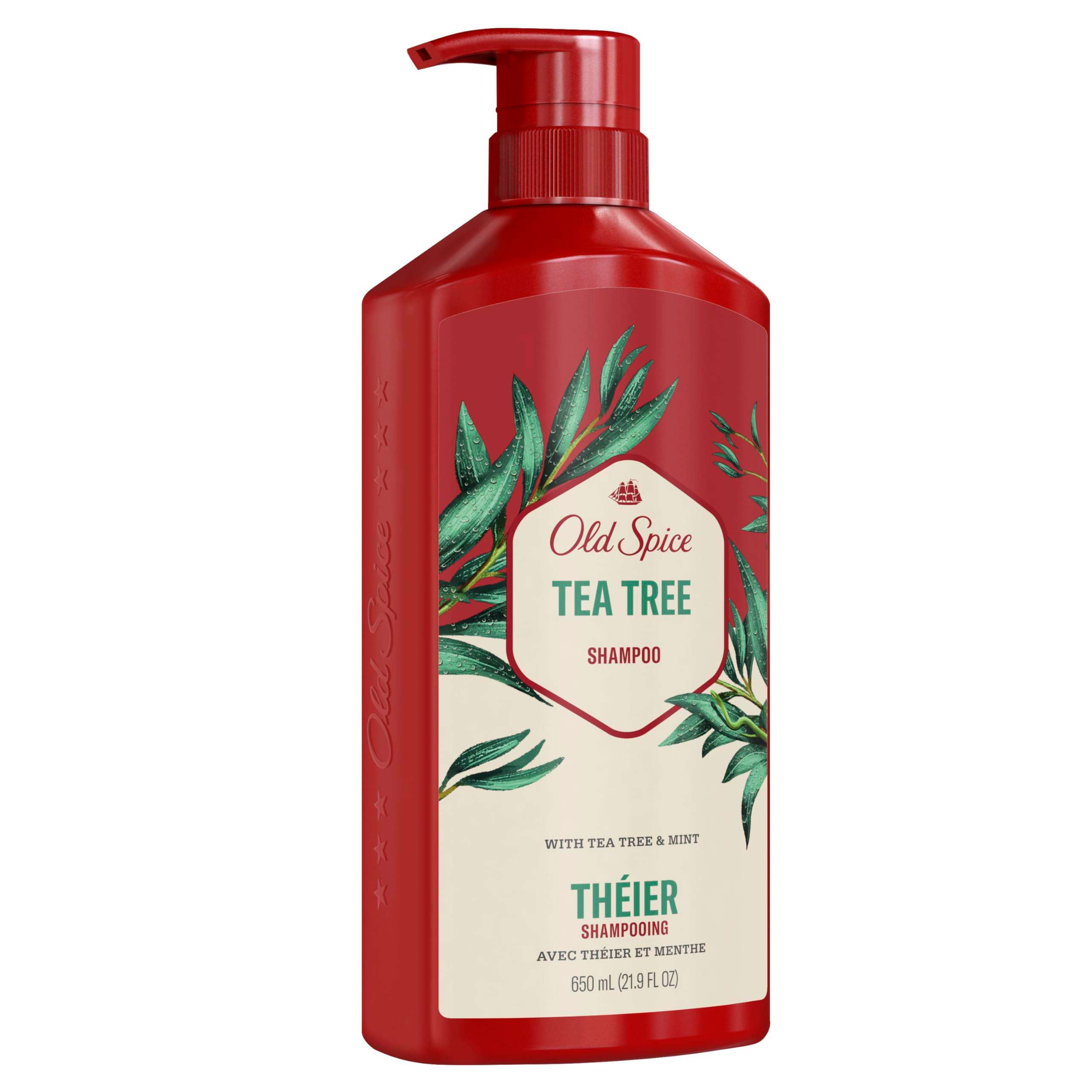 Old Spice Tea Tree Shampoo for Men, Healthier, Fuller, More Moisturized Looking Hair, 21.9 Fl Oz Each, Twin Pack - Image 10