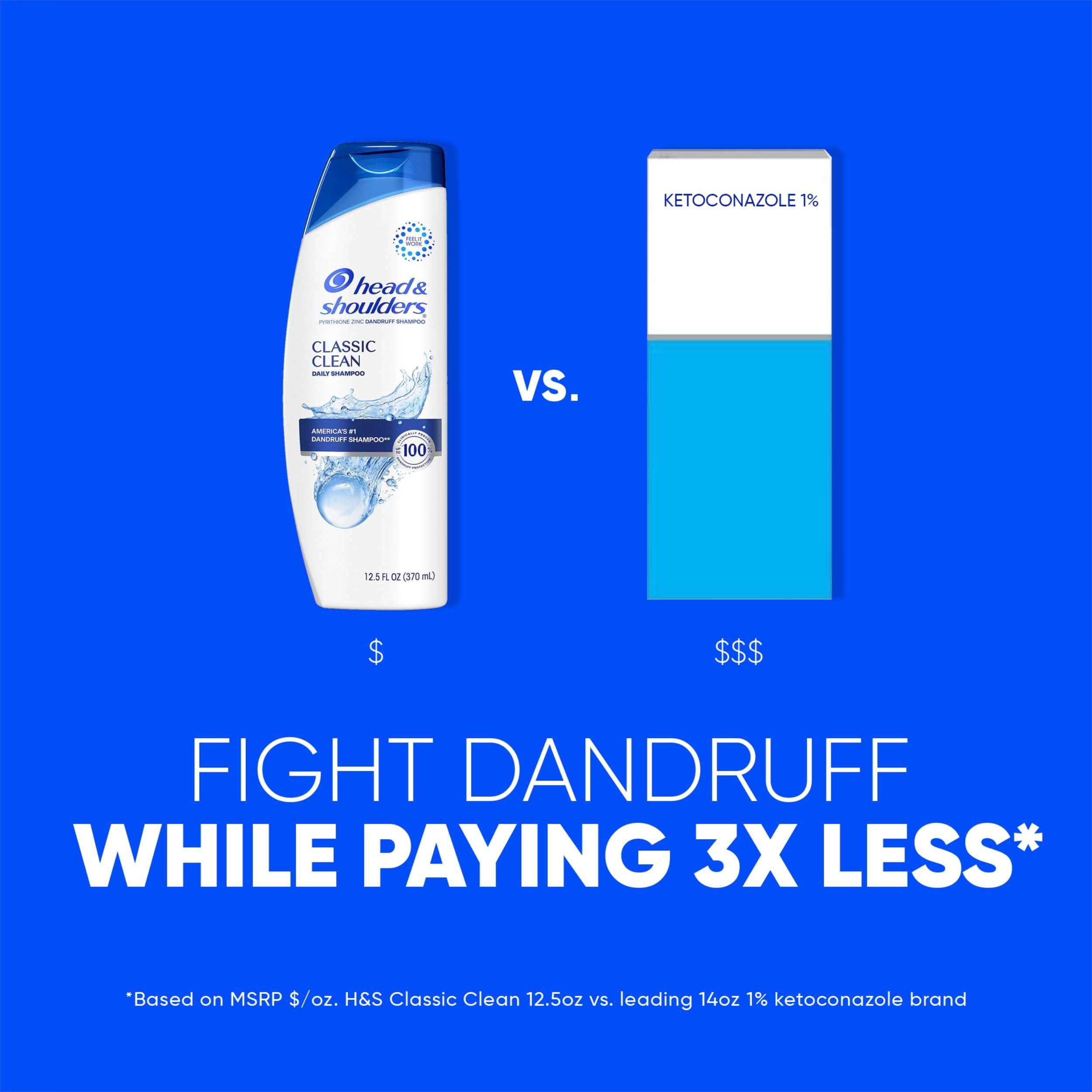 Head & Shoulders Classic Clean Dandruff Shampoo Twin Pack, Anti-Dandruff Daily Use, Paraben-Free, Color-Safe, 32.1 Fl Oz Each (Set of 2) - Image 3