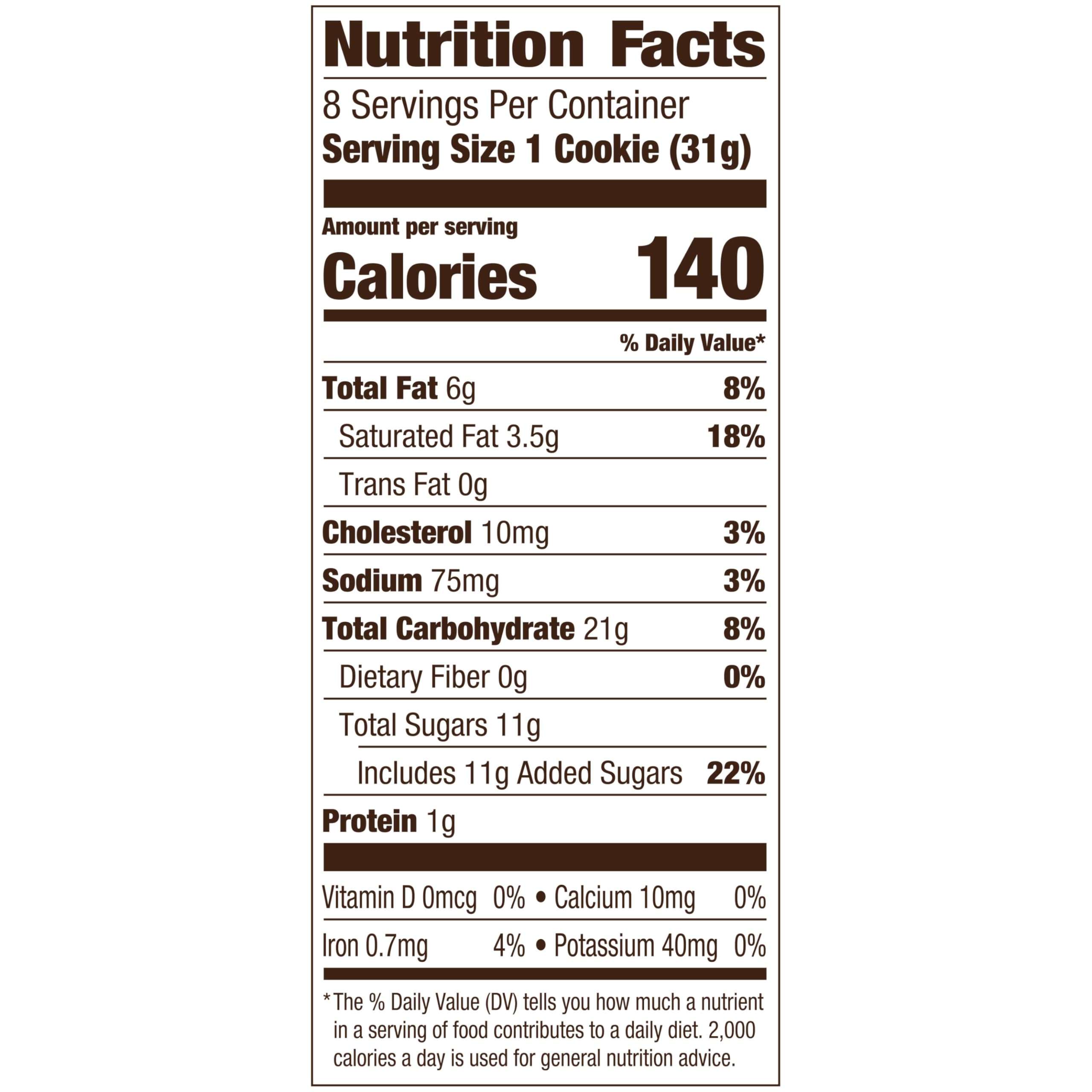 Pepperidge Farm Montauk Soft Baked Milk Chocolate Chunk Cookies, 8.6 Oz Bag (8 Cookies) - Image 2