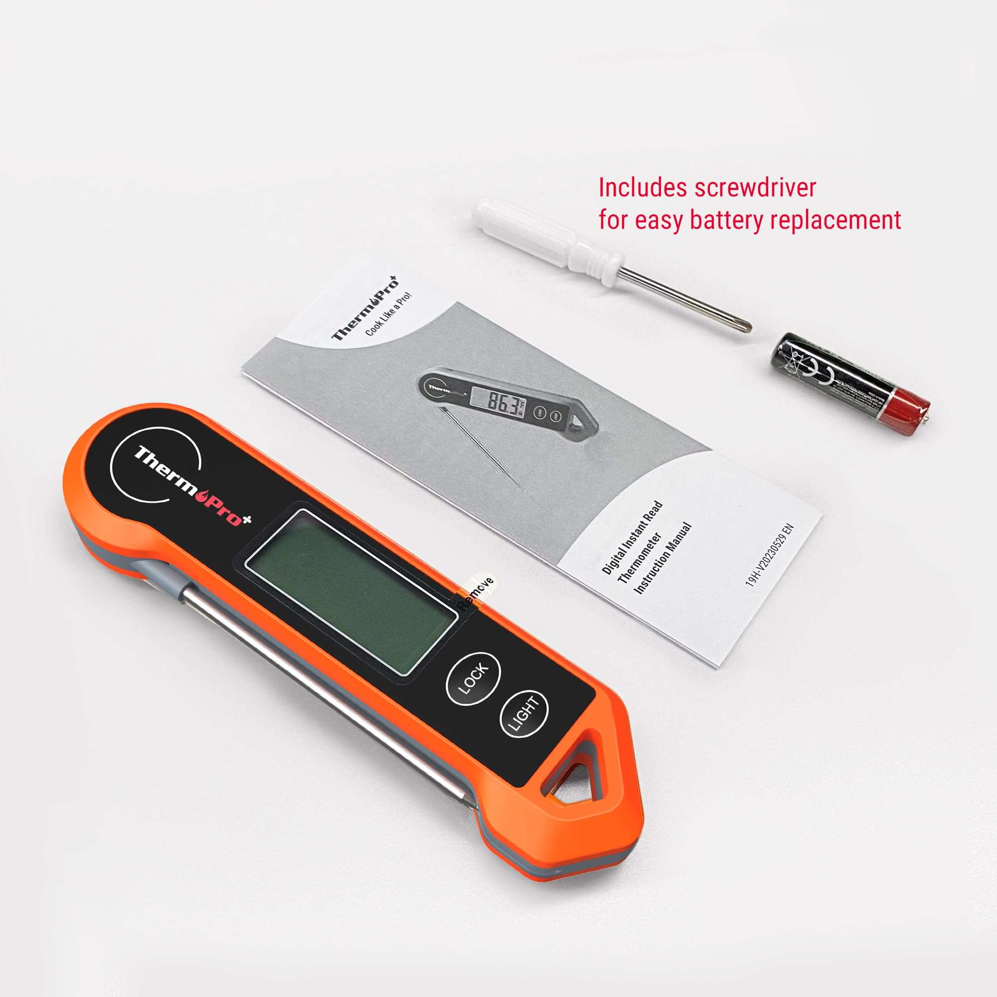 ThermoPro TP19H Digital Meat Thermometer for Cooking with Ambidextrous Backlit and Motion Sensing Kitchen Cooking Food Thermometer for BBQ Grill Smoker Oil Fry Candy Instant Read Thermometer - Image 9
