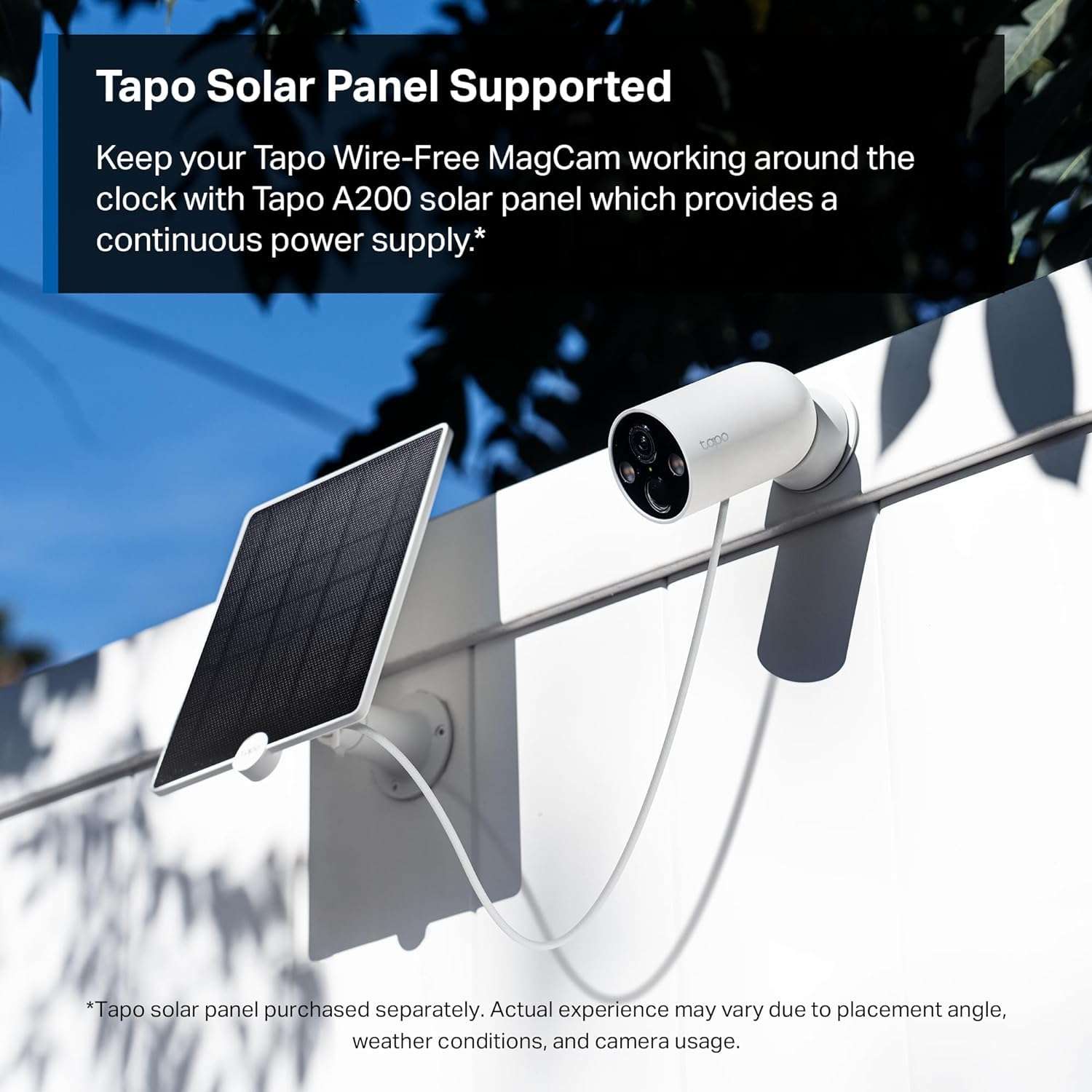 TP-Link 𝗧𝗮𝗽𝗼 MagCam, 2024 PCMag Editors’ Choice & Wirecutter Recommended Outdoor Security Camera, 2K, Battery, Magnetic Mount Wireless Camera, 150° FOV, SD/Cloud Storage, Person/Vehicle Detection - Image 5