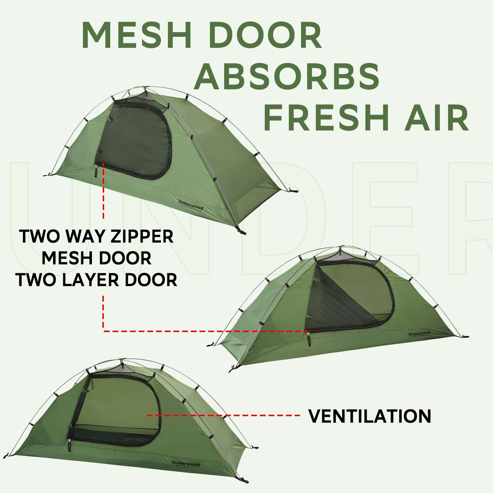1/2 Person Backpacking Tent for 4-Season - Winter Waterproof Tent for One Person, Lightweight Camping Gear for Backpacking, Easy Set Up Cold Weather Essentials by Underwood Aggregator - Image 7