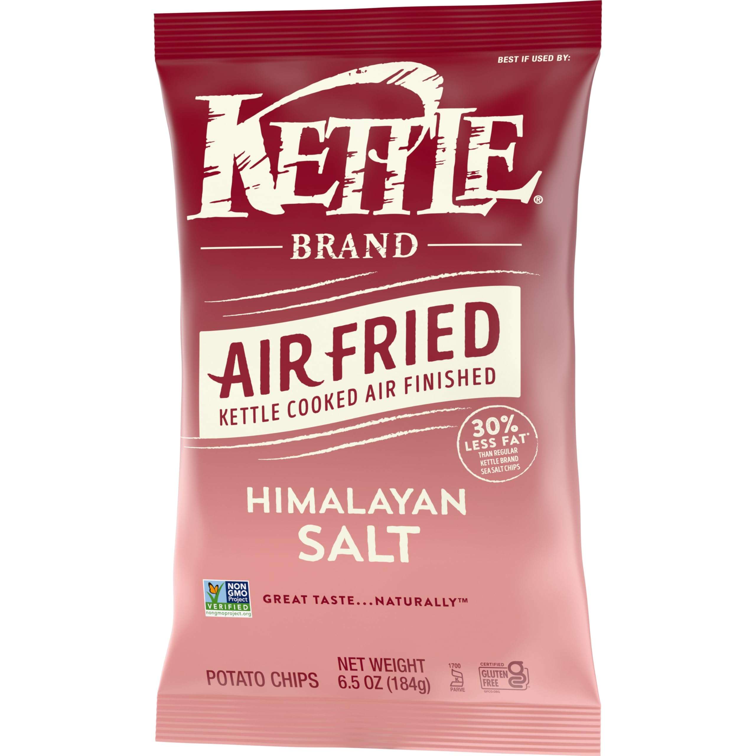 Kettle Brand Potato Chips, Air Fried Himalayan Salt Kettle Chips, 6.5 Oz Bag - Image 8