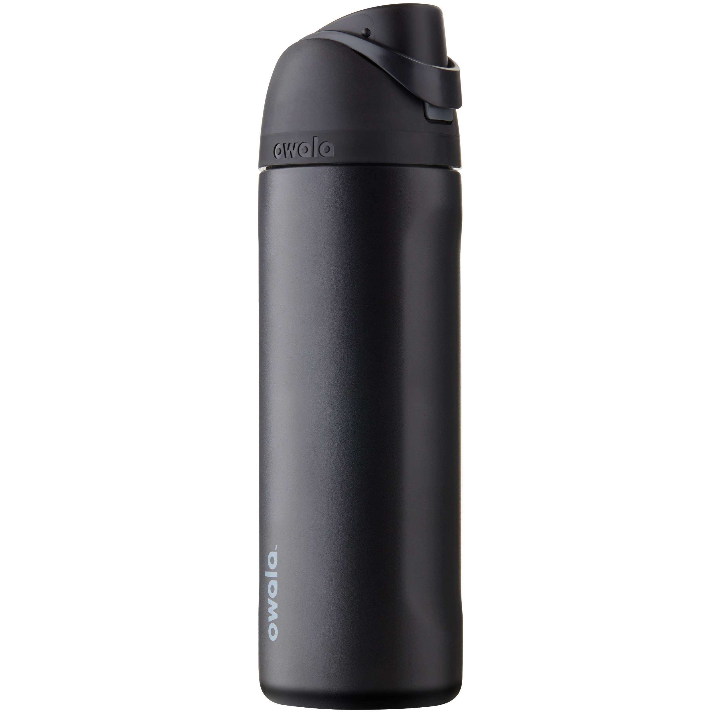 Owala FreeSip Insulated Stainless Steel Water Bottle with Straw, BPA-Free Sports Water Bottle, Great for Travel, 24 Oz, Very, Very Dark - Image 1