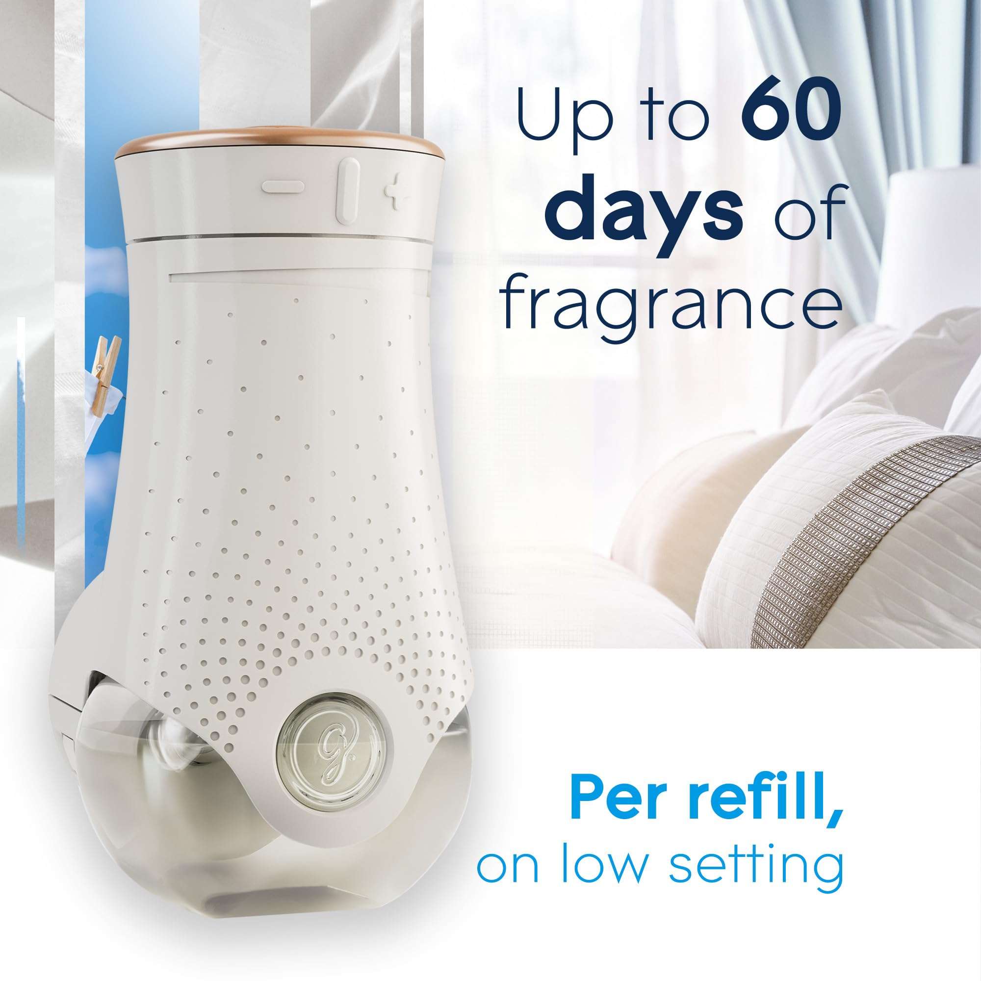 Glade PlugIns Refills Air Freshener, Scented and Essential Oils for Home and Bathroom, Clean Linen, 6.7 Fl Oz, 10 Count (Packaging May Vary) - Image 8
