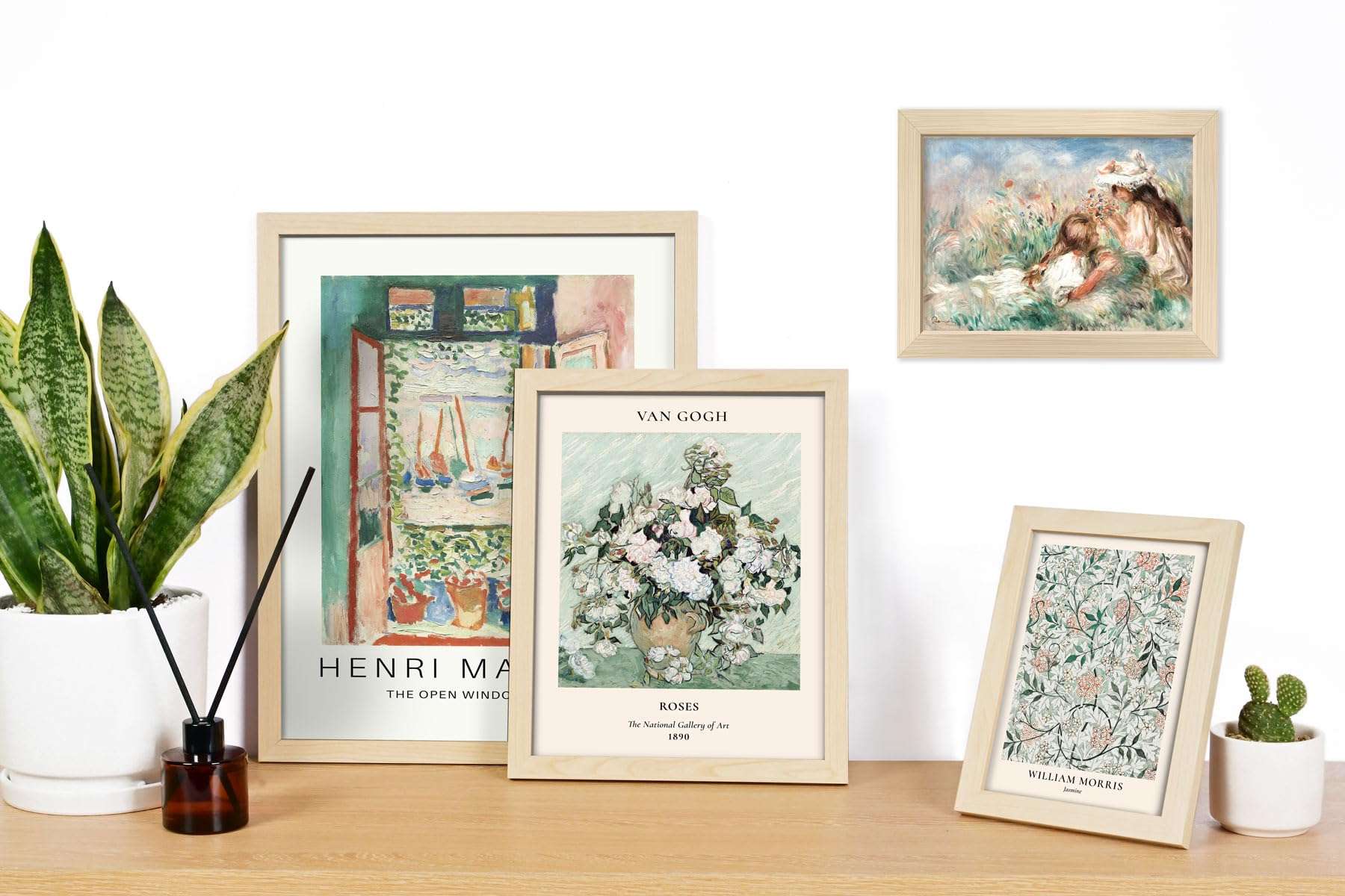 ANERZA 16 PCS Framed Sage Green Wall Art Decor, Matisse Wall Prints for Bedroom, Gallery Wall Frame Set, Abstract Posters for Living Room Aesthetic, Collage Kit Pictures, Boho Dorm Home Decor - Image 2